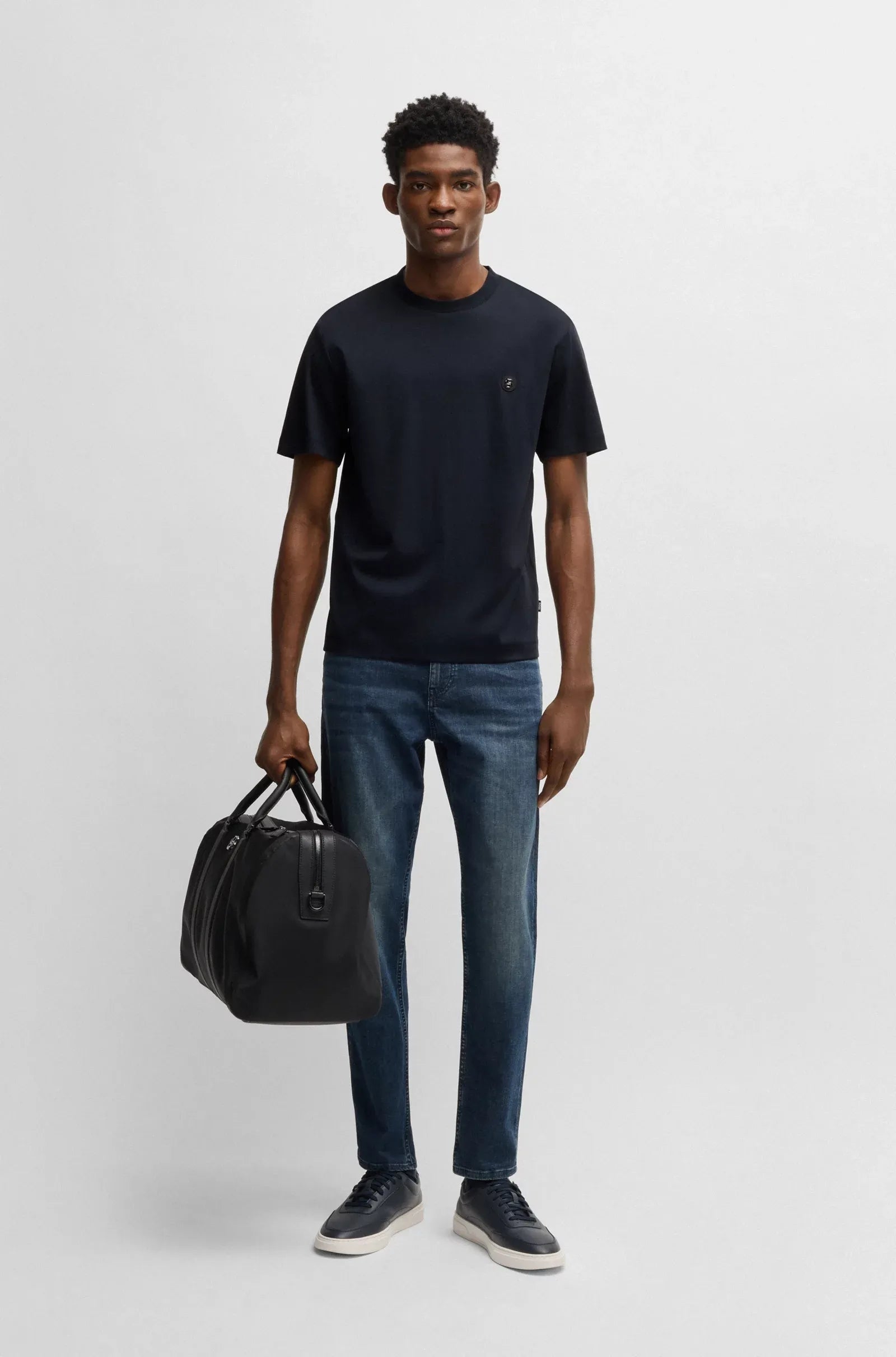 Boss T Shirt C Taut 01 Dk.blue Azul Escuro_shot3