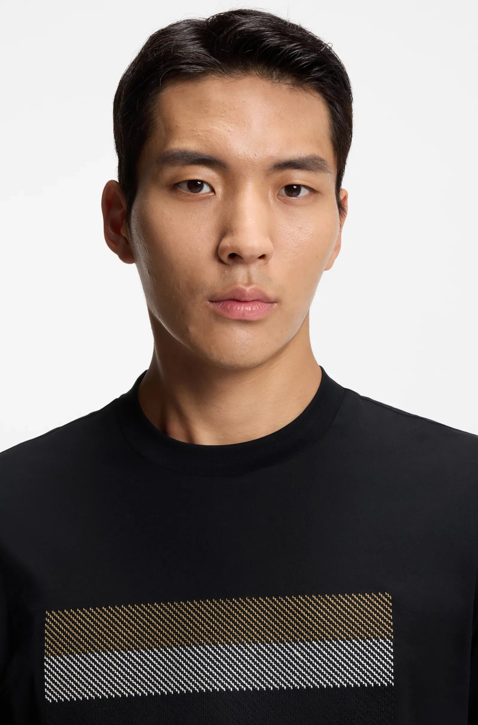 Boss T Shirt C Taut 10 Black Preto_shot2
