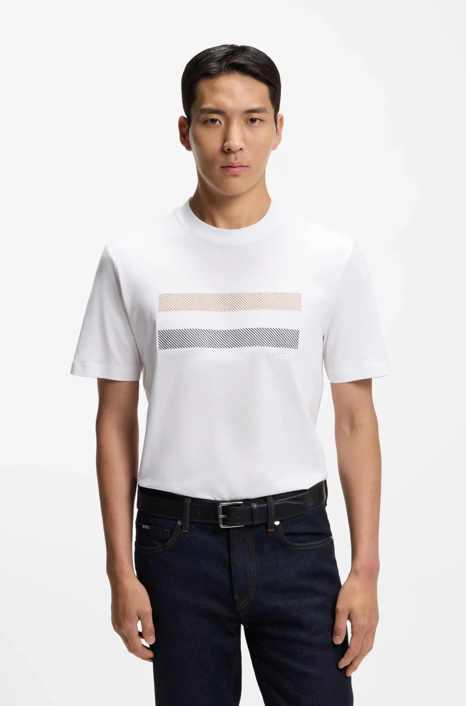 Boss T Shirt C Taut 10 White Branco_shot1