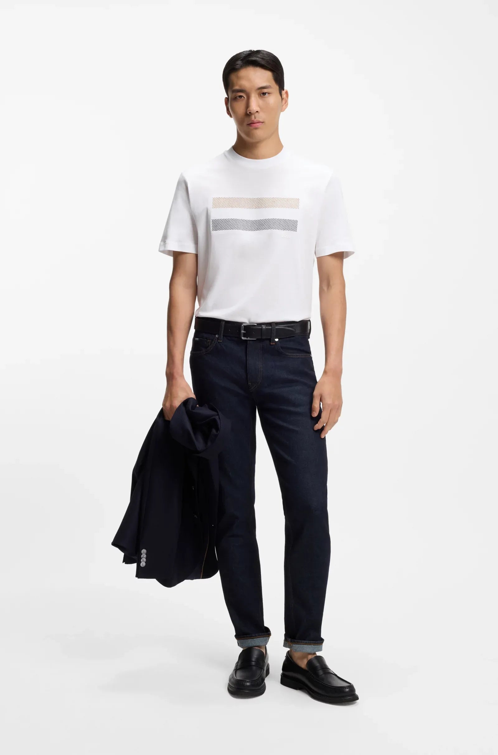 Boss T Shirt C Taut 10 White Branco_shot3