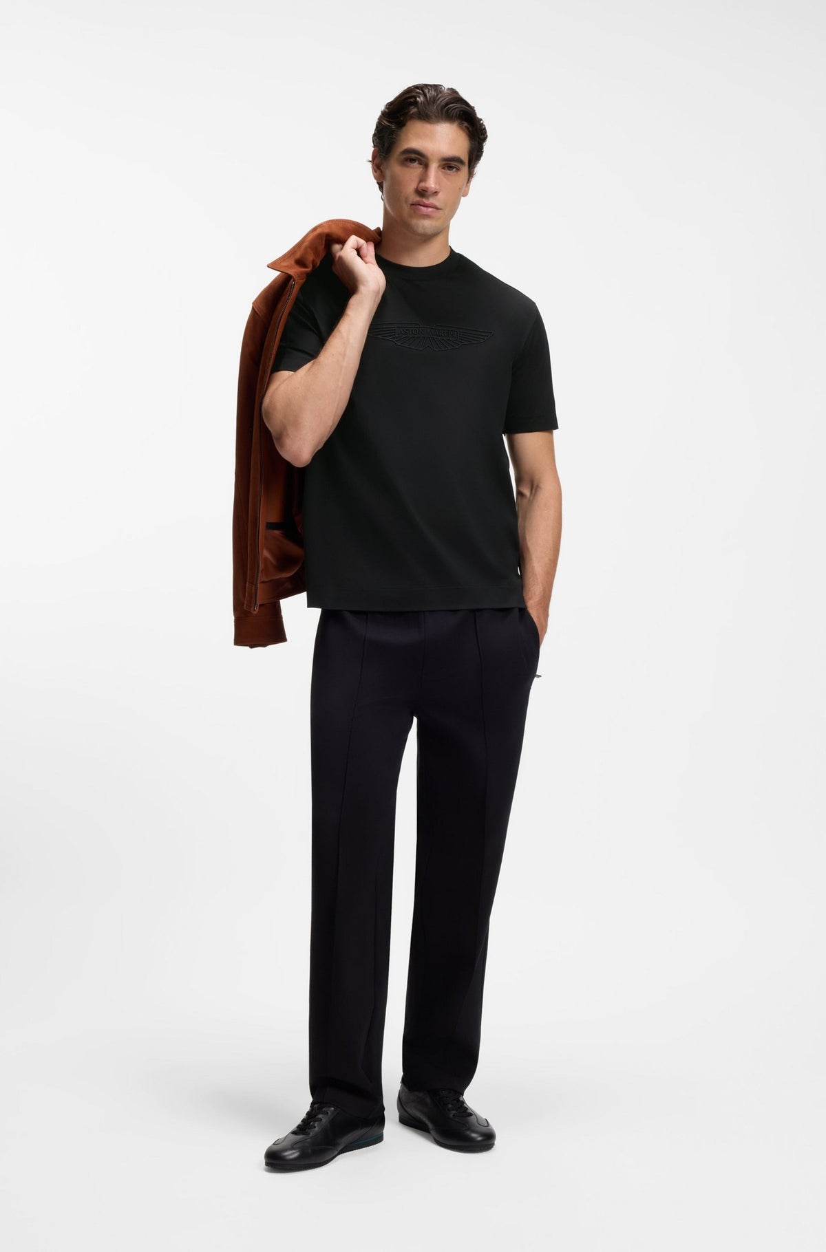 Boss T Shirt C Taut 180 Am Black Preto_shot3