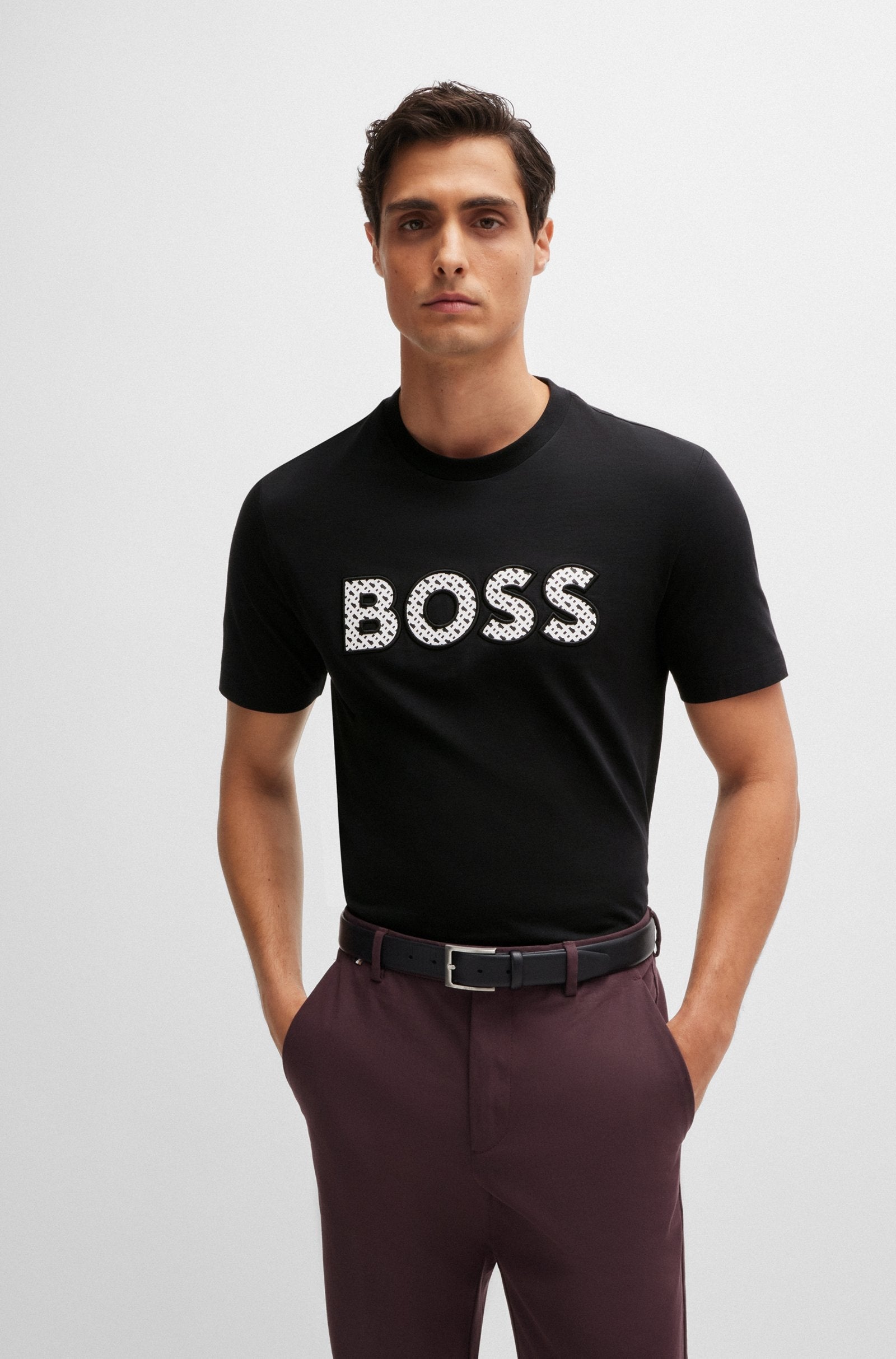 Boss T Shirt C Thompson 06 Black Preto_shot3