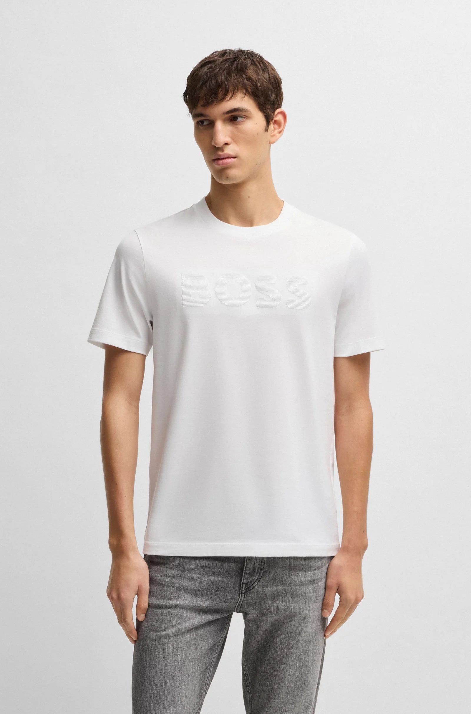 Boss T Shirt C Thompson 121 White Branco_shot4