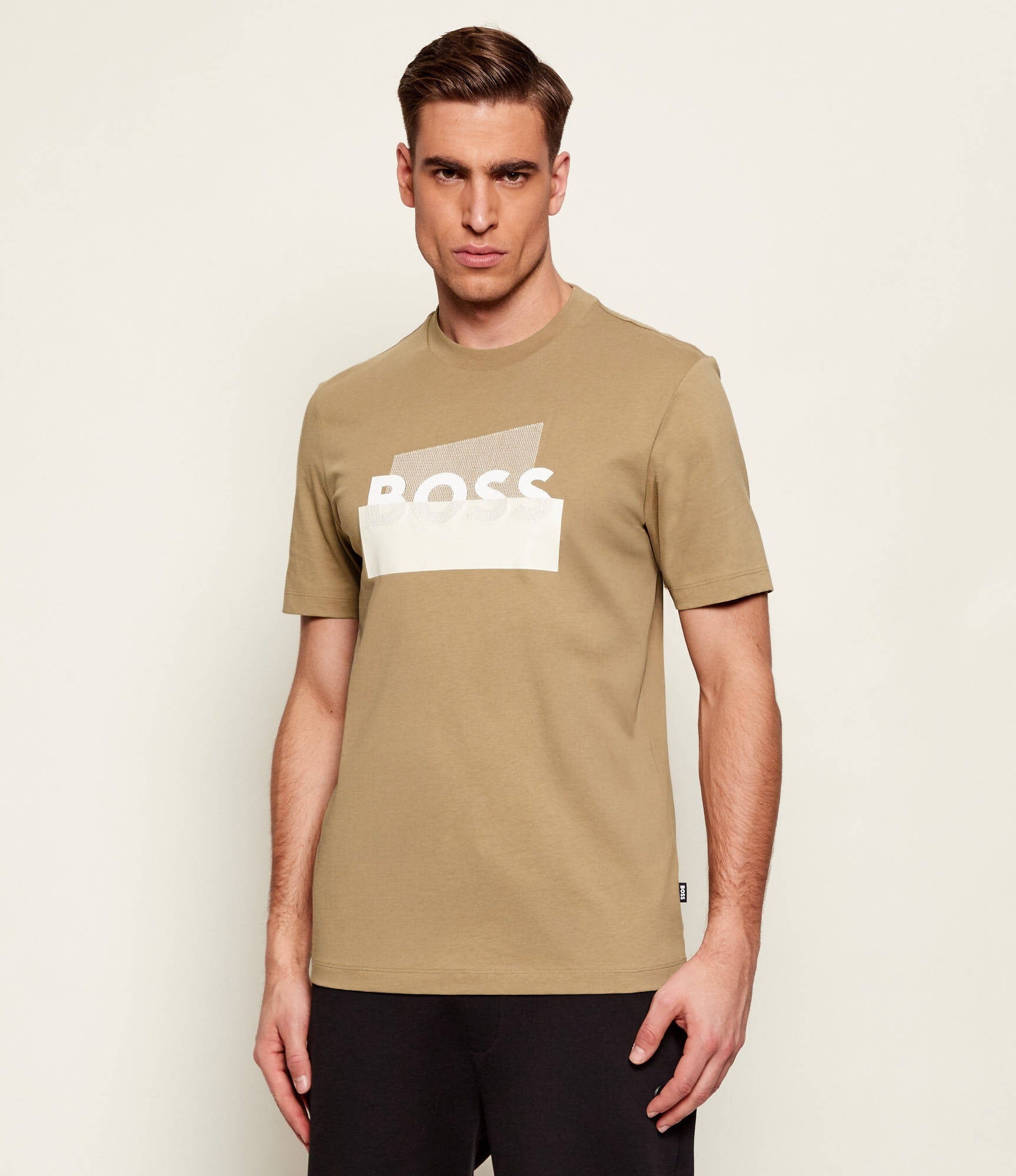 Boss T Shirt C Thompson 250 Beige Beige_shot1