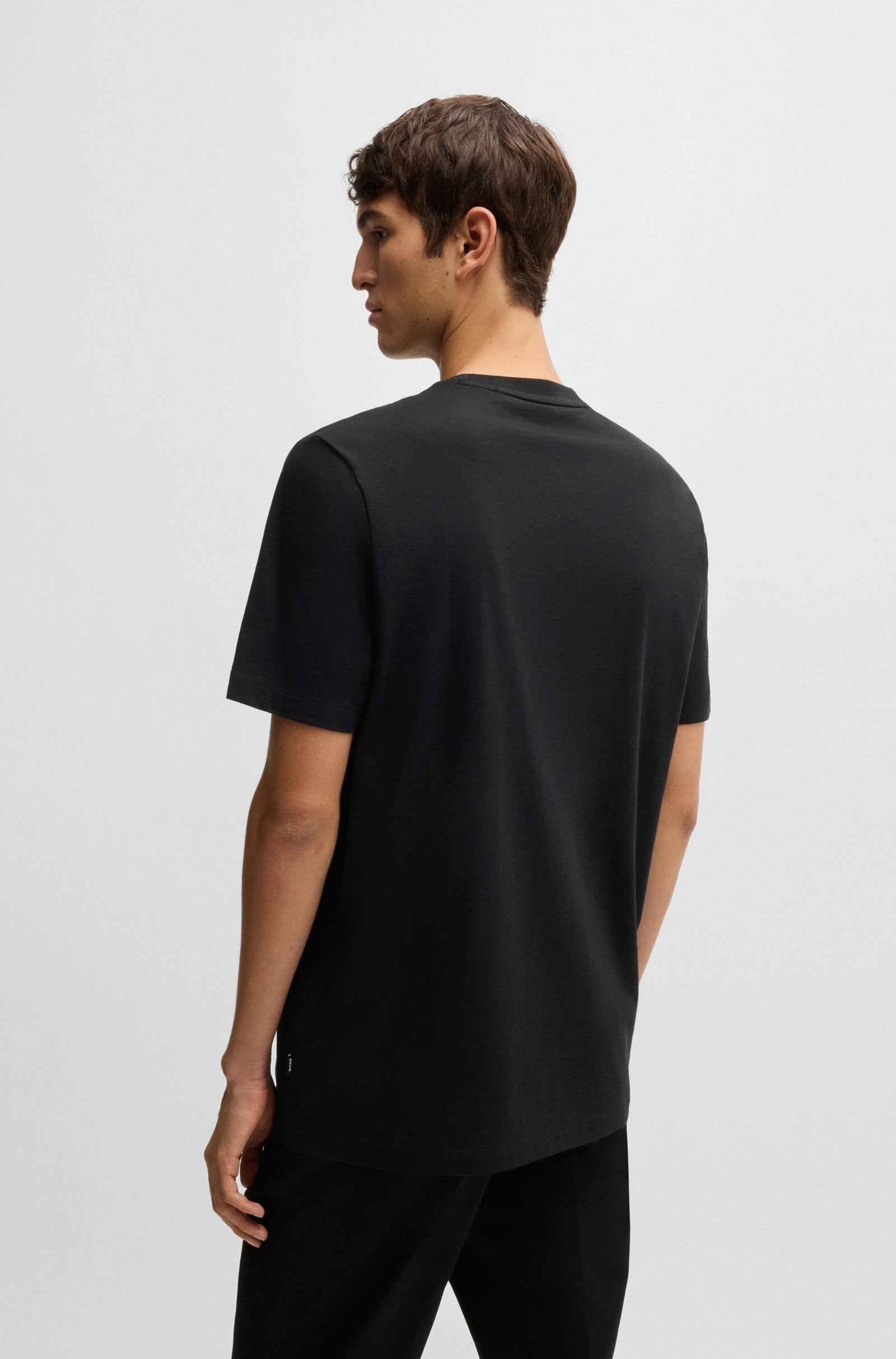 Boss T Shirt C Thompson 60 Black Preto_shot5