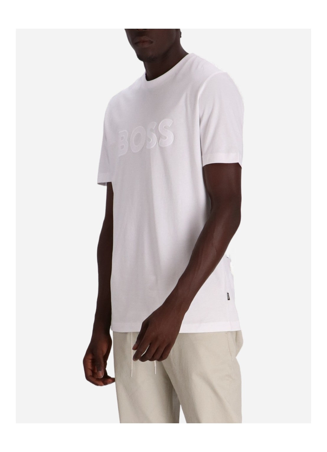 Boss T Shirt C Thompson 60 White Branco_shot1