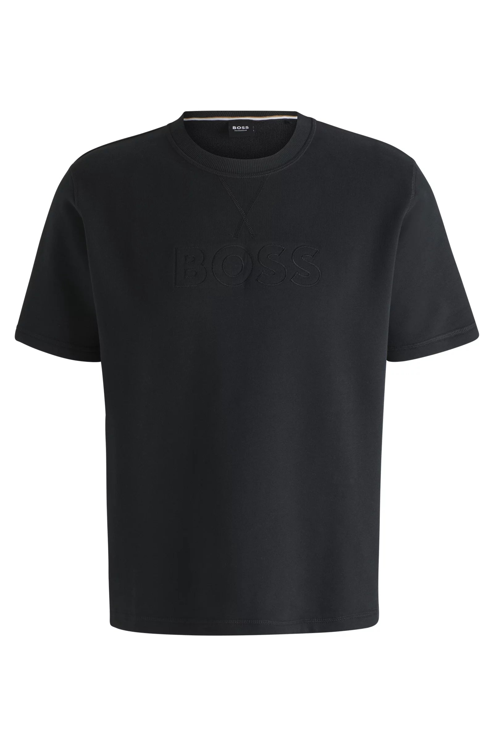 Boss T Shirt David T Shirt Black Preto_shot1