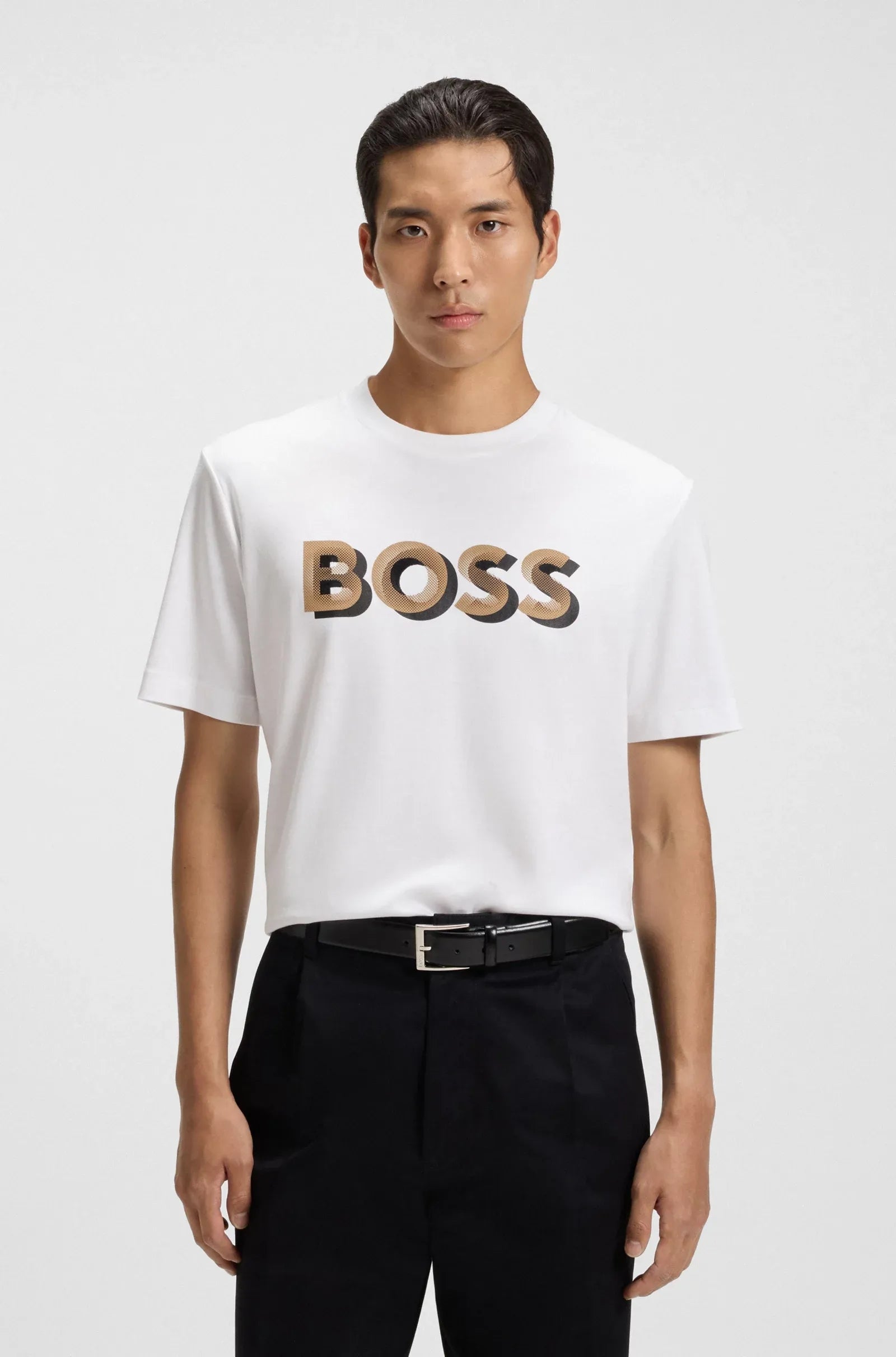 Boss T Shirt H Thompson 656 White Branco_shot1