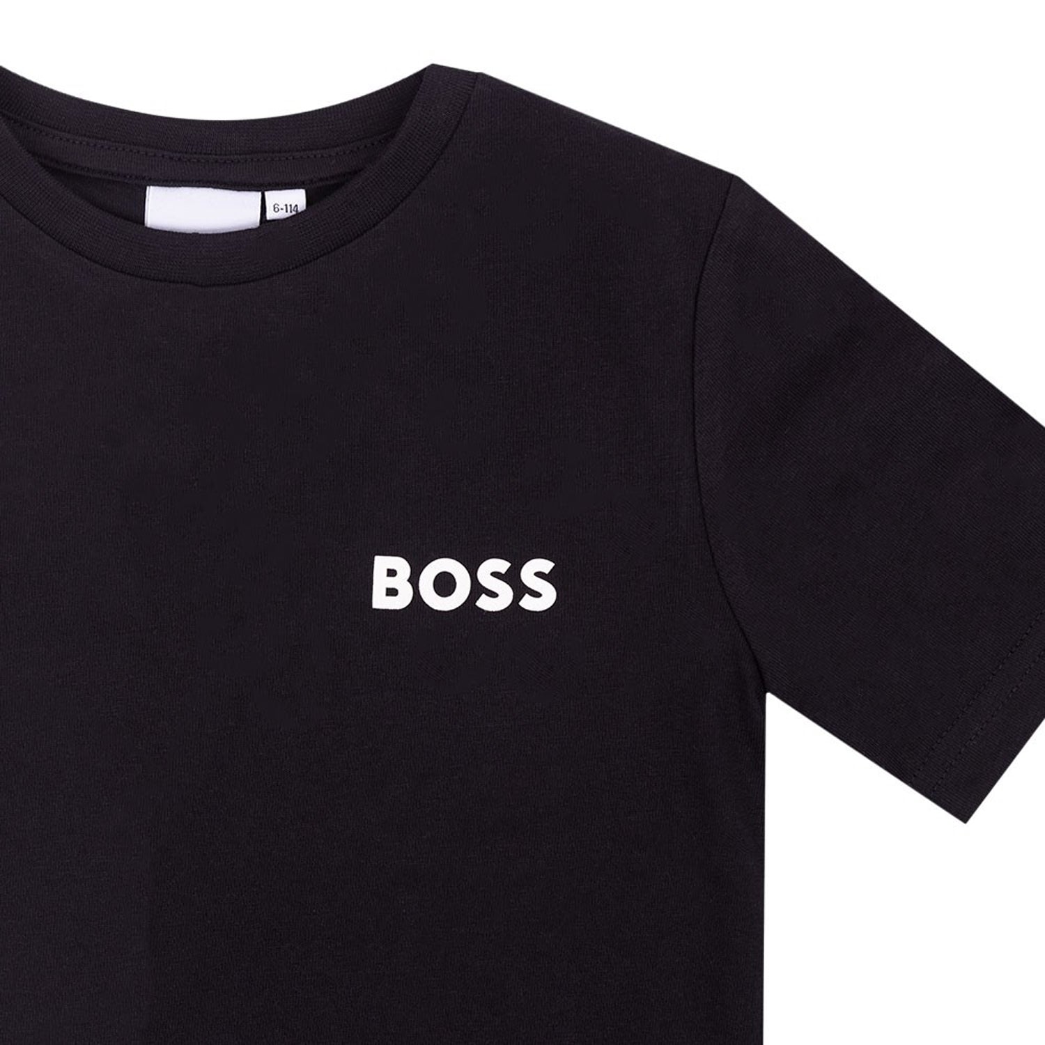 Boss T Shirt J25o74 Black Preto_shot2