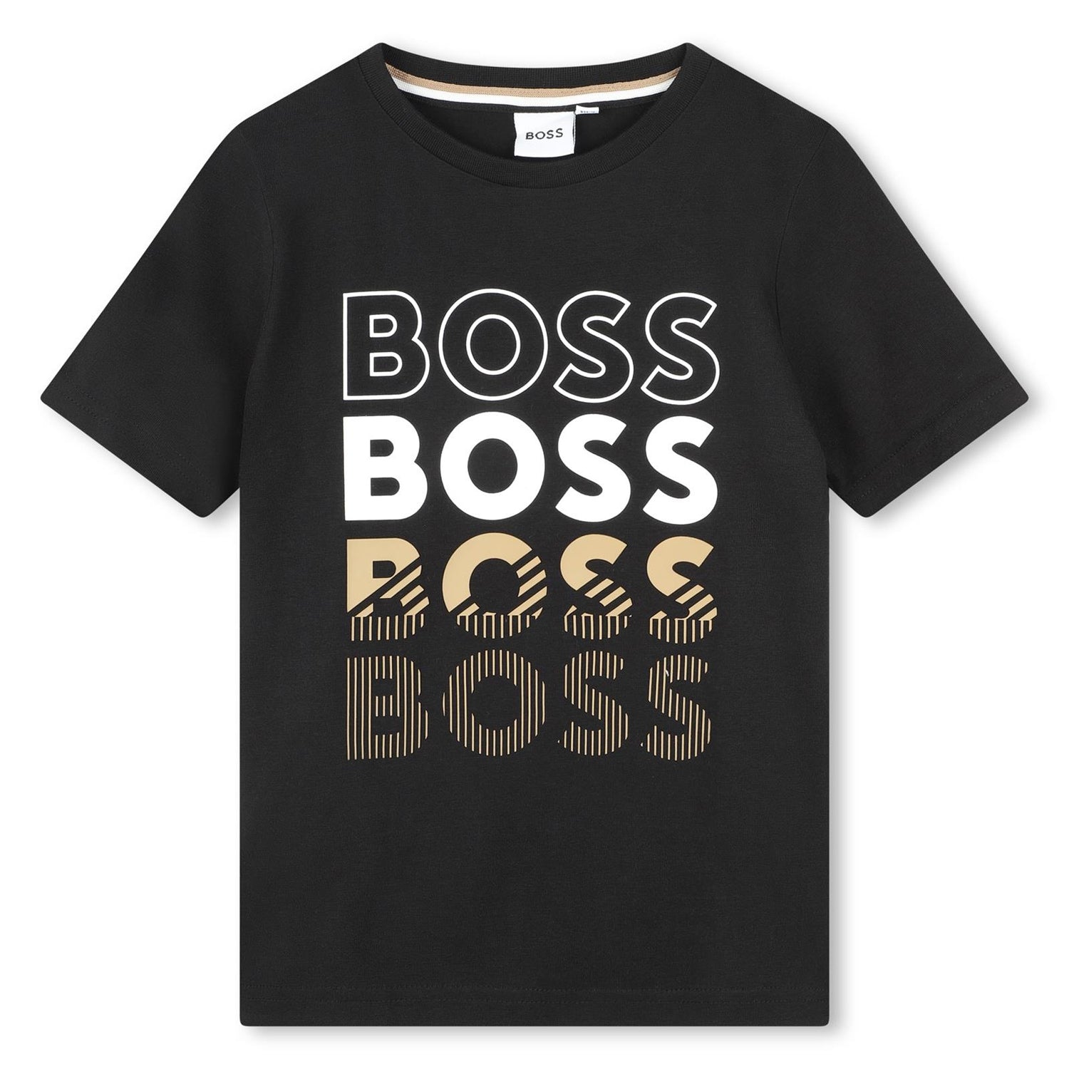 Boss T Shirt J50775 Black Preto_shot1