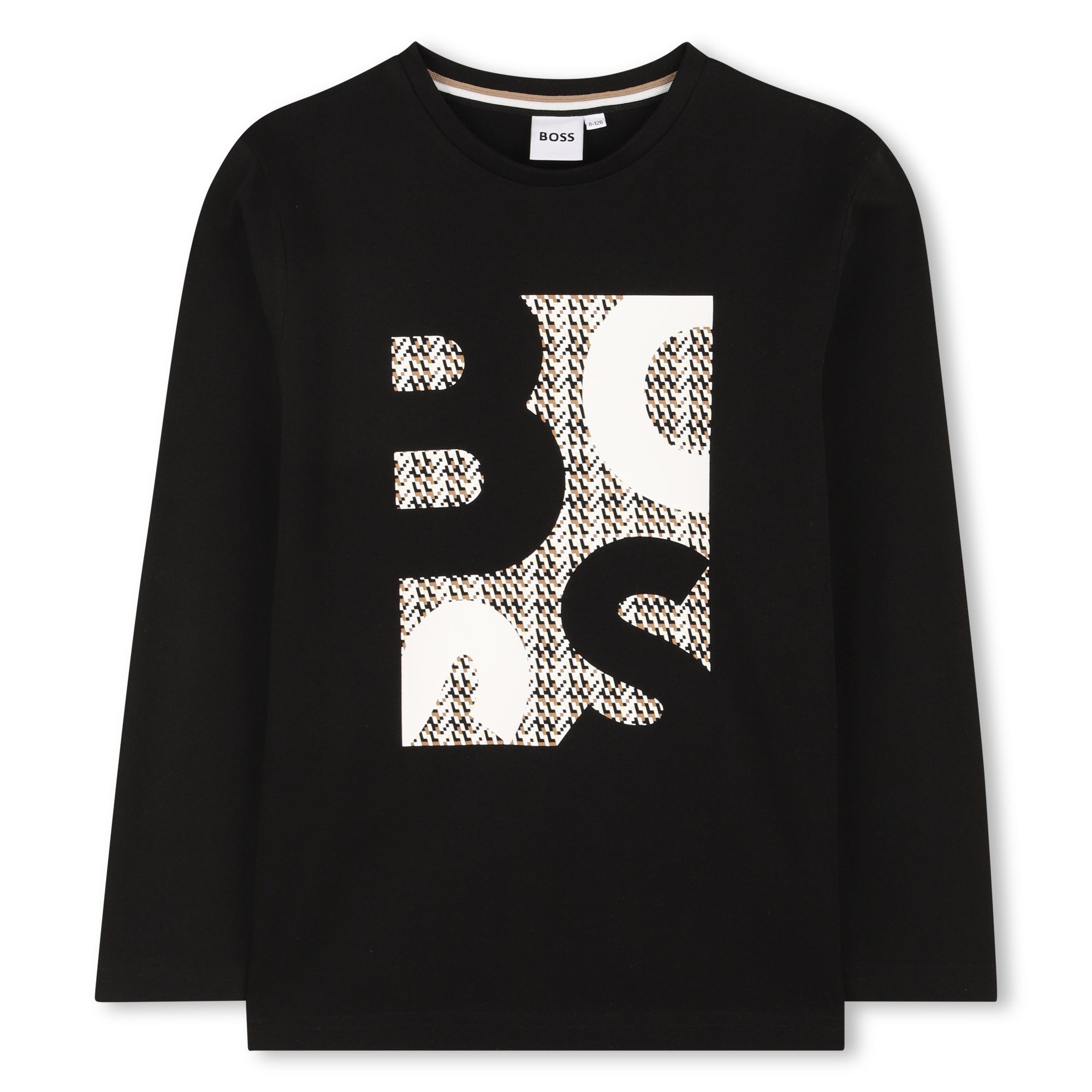 Boss T Shirt J52362 Black Preto_shot2