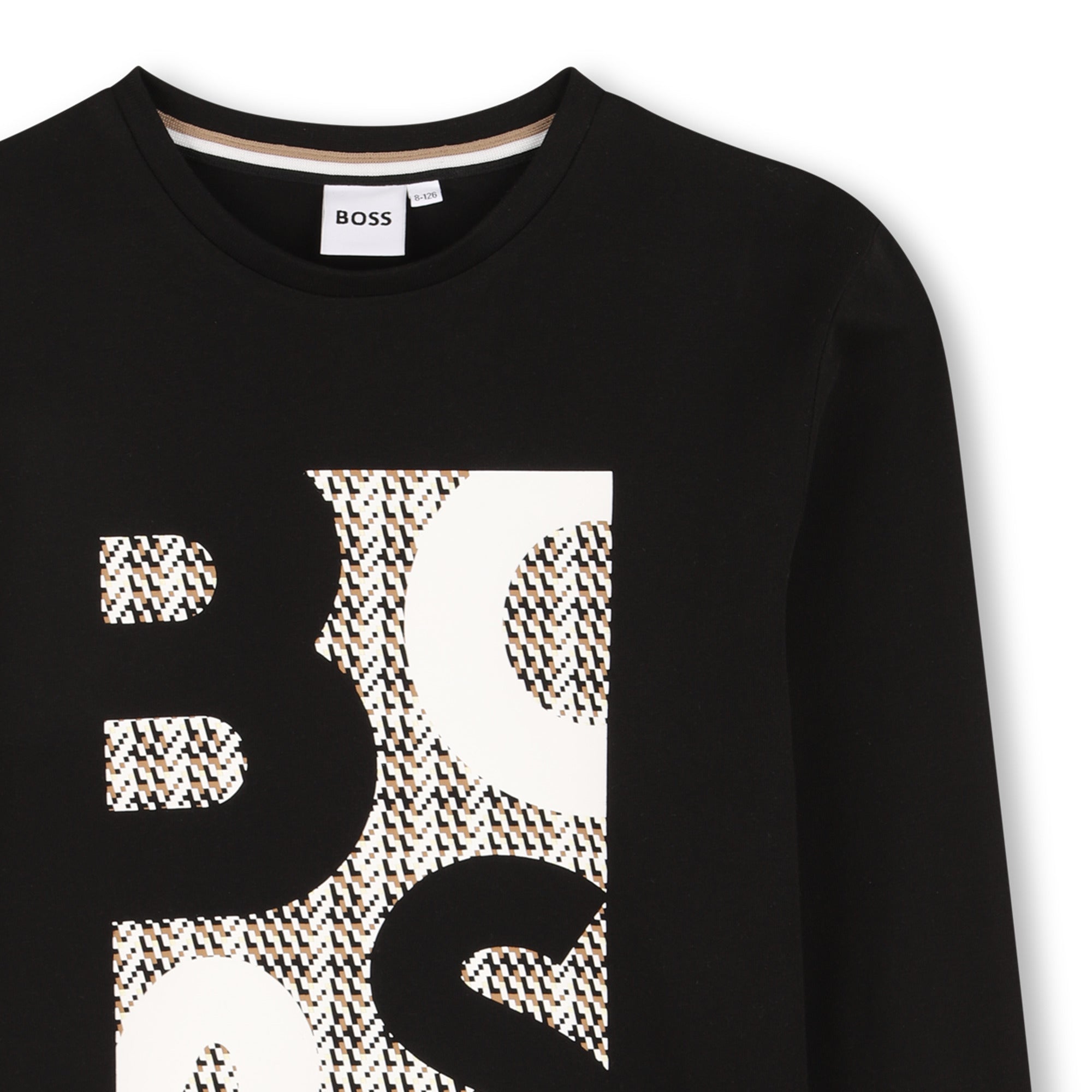 Boss T Shirt J52362 Black Preto_shot4