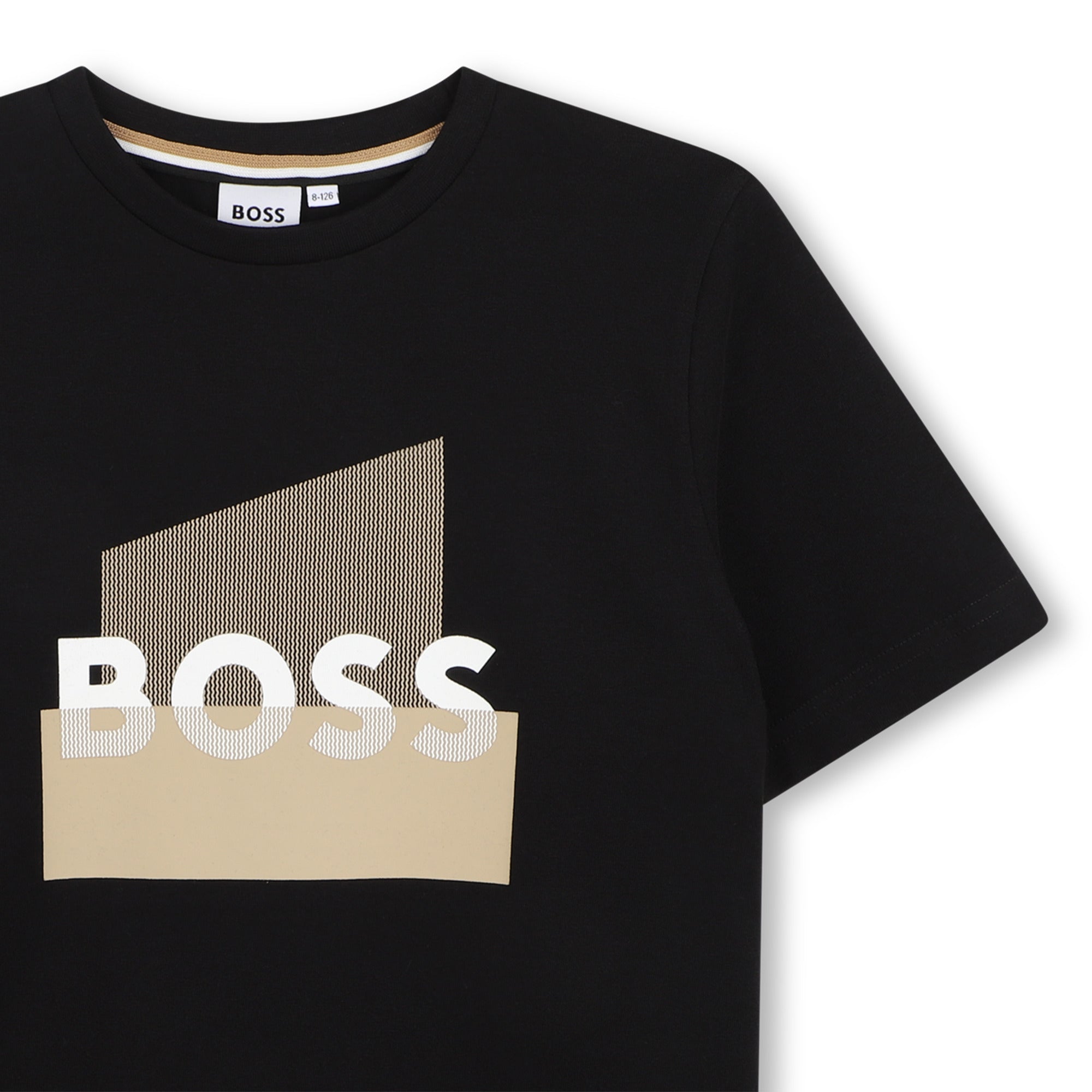 Boss T Shirt J52978 Black Preto_shot4