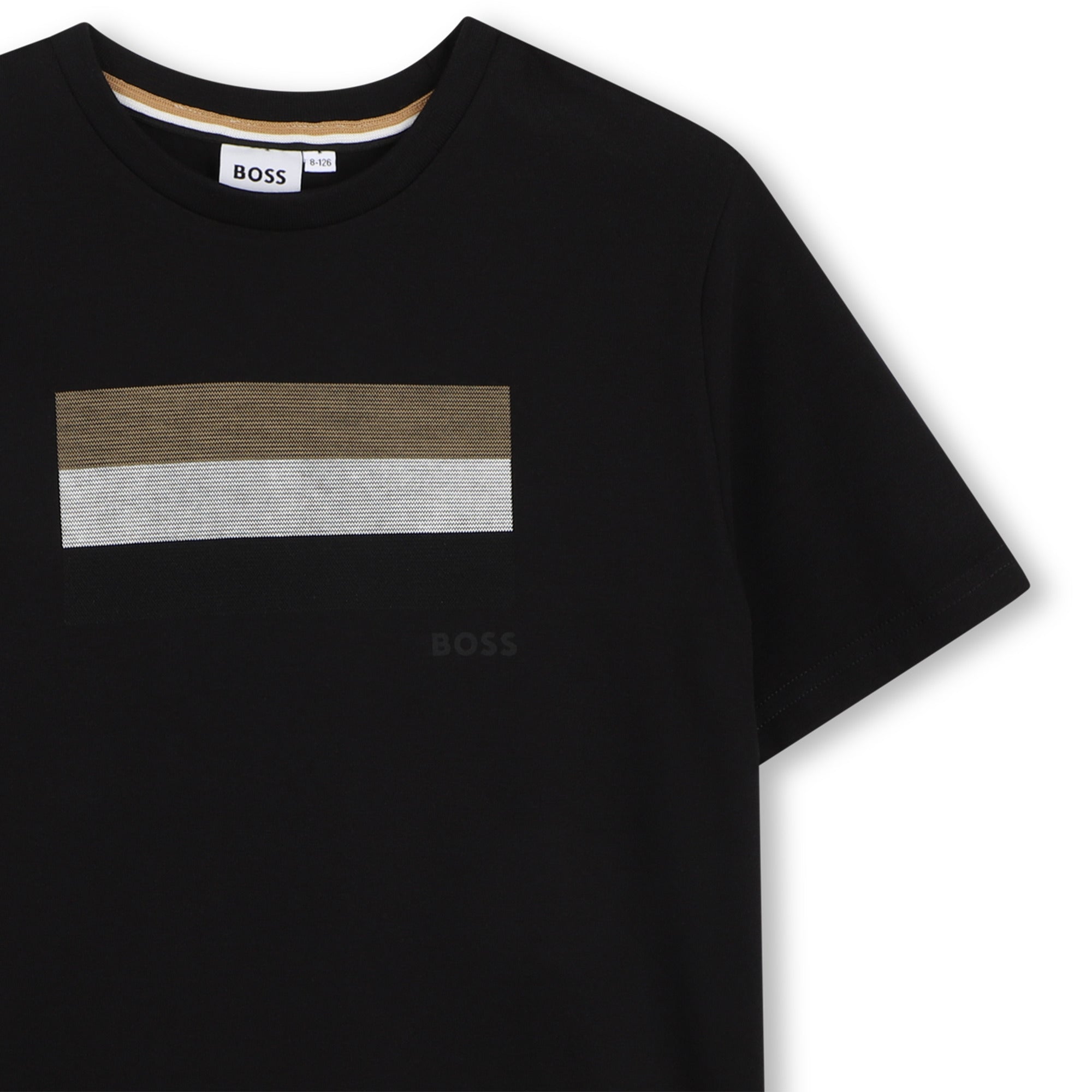 Boss T Shirt J52979 Black Preto_shot4