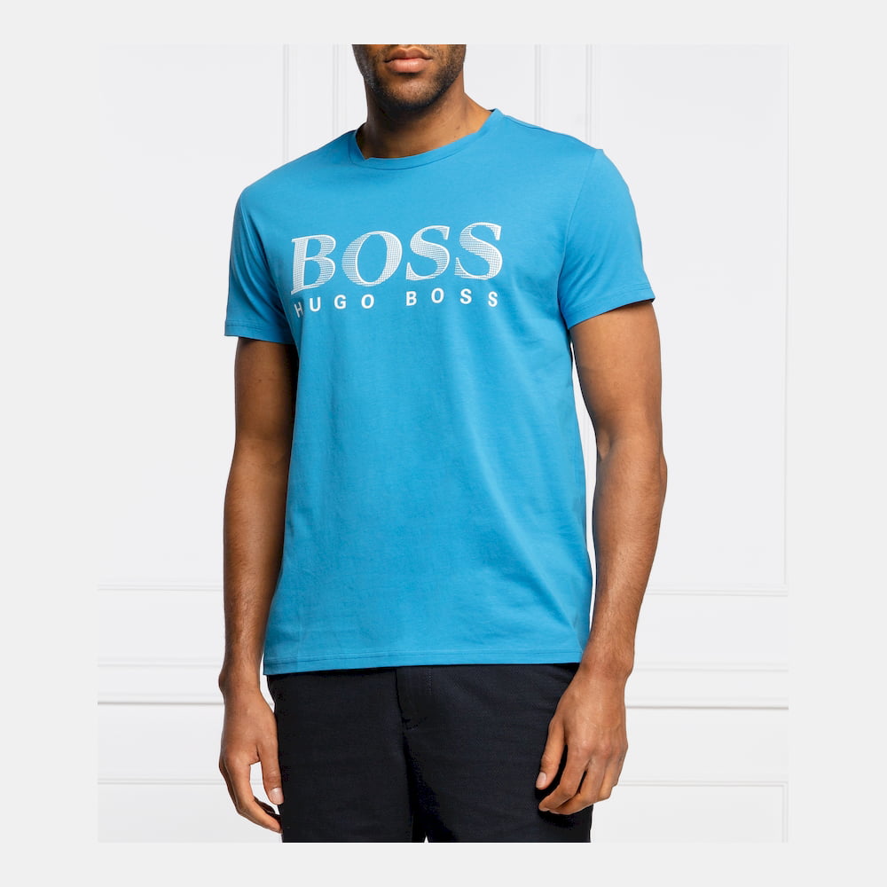Boss T Shirt Rnuv Prote Sky Azul Shot4