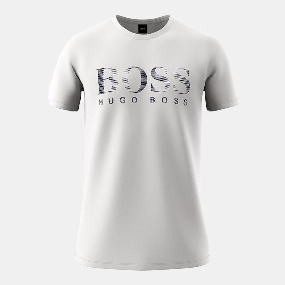 Boss T Shirt Rnuv Prote White Branco Shot4