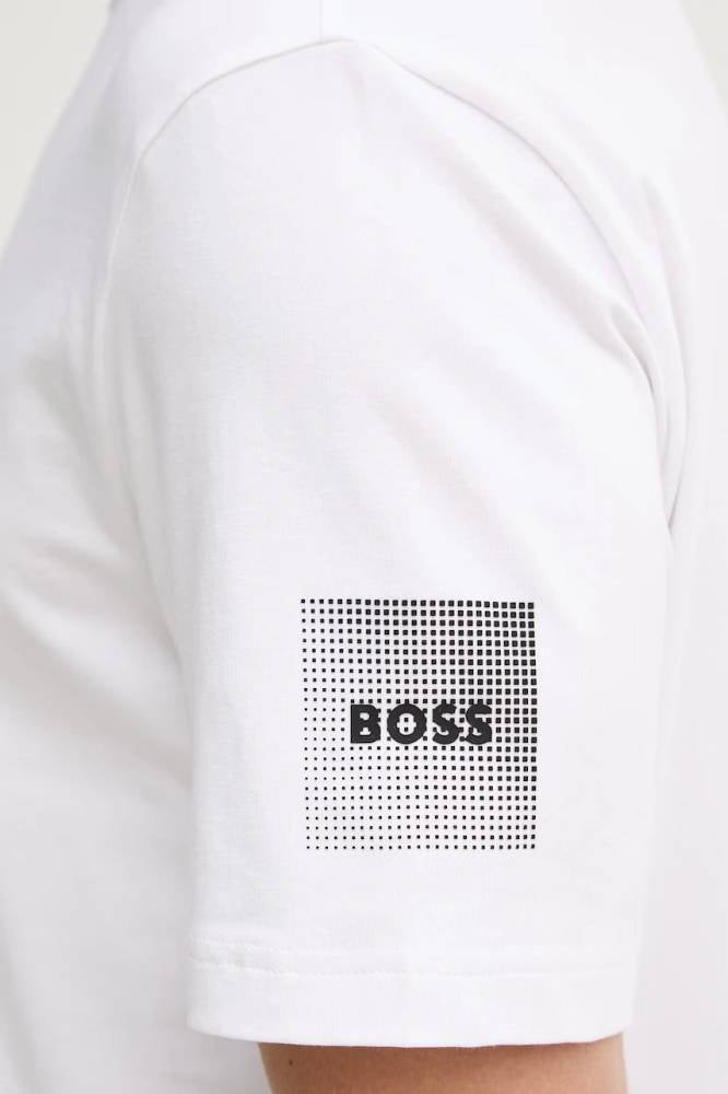 Boss T Shirt T Shirt 2 5055 White Branco_shot1