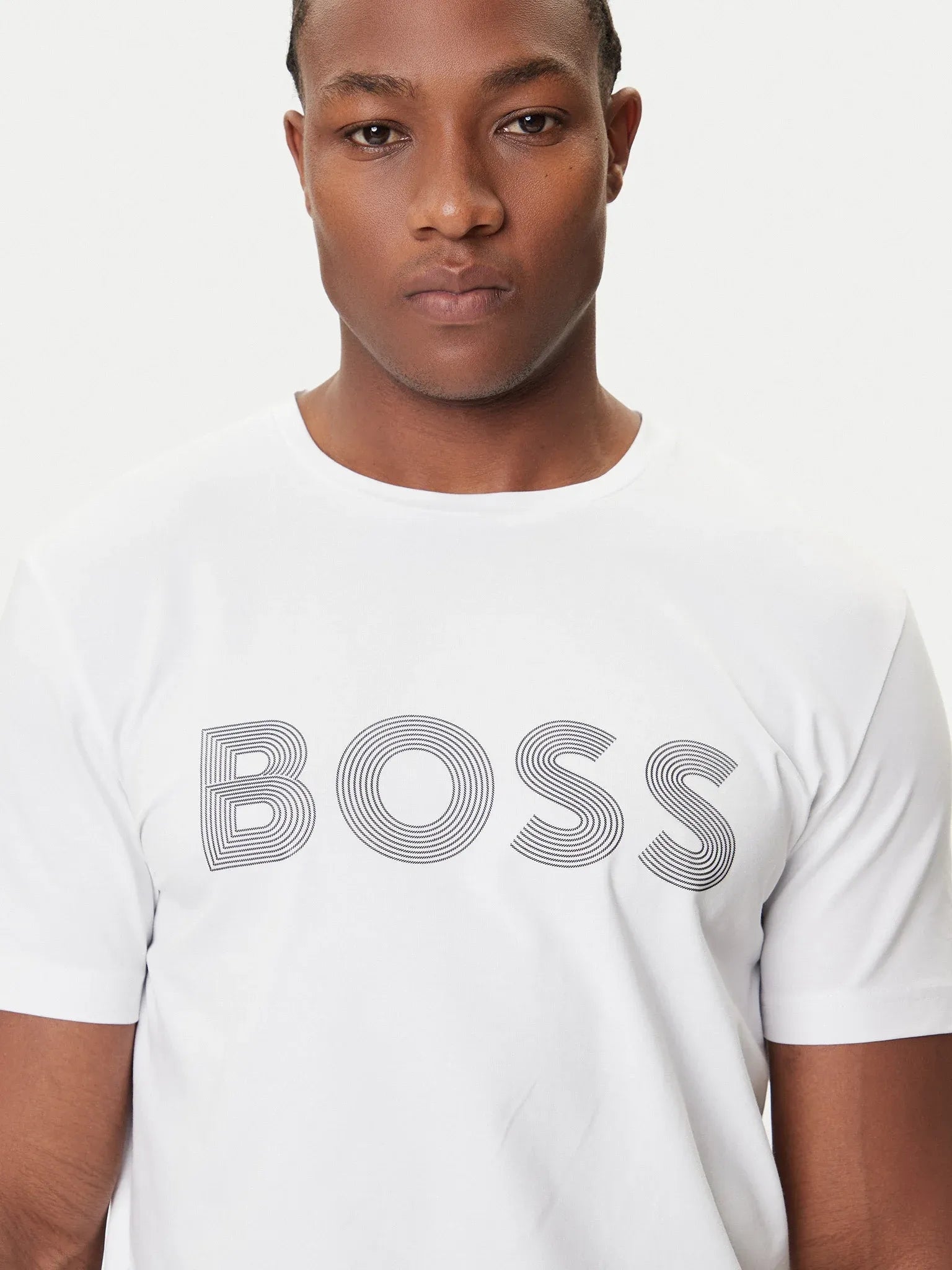 Boss T Shirt T Shirt 2 White Branco_shot4