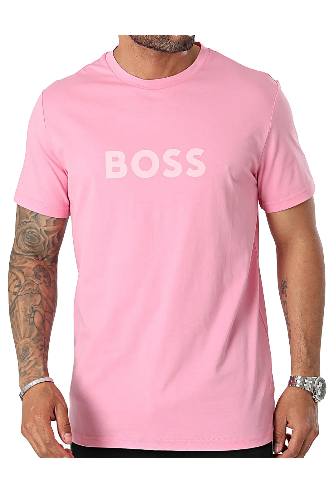 Boss T Shirt T Shirt Rn 505 Pink Rosa_shot1