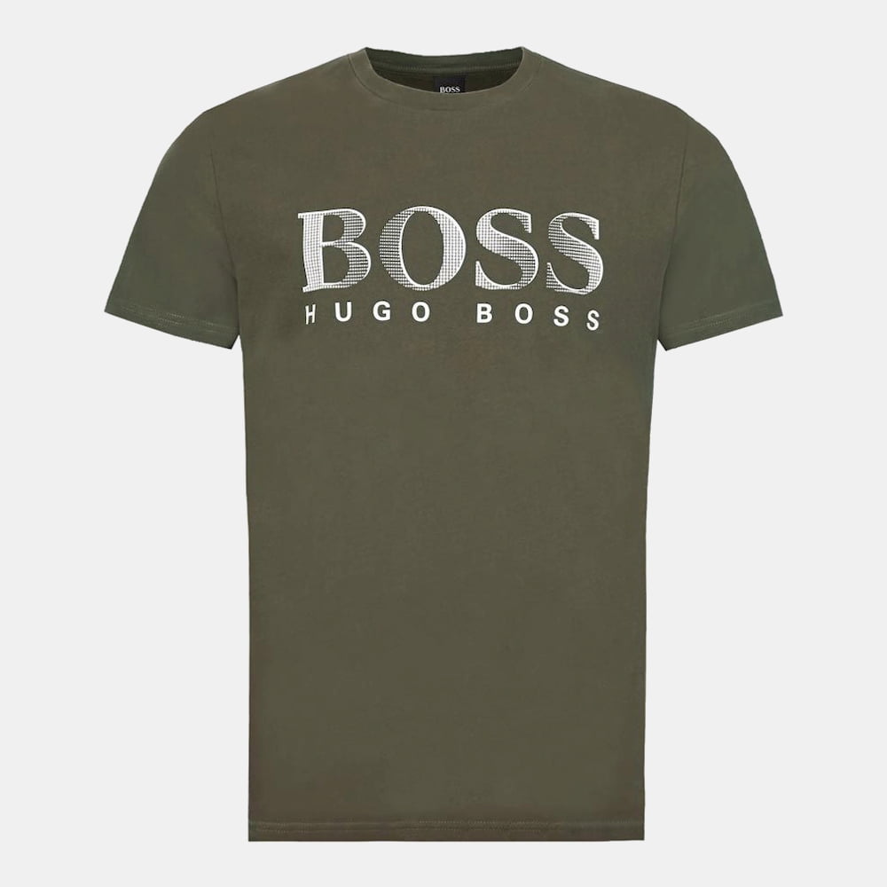 Boss T Shirt T Shirtrn Green Moss Verde Moss Shot2