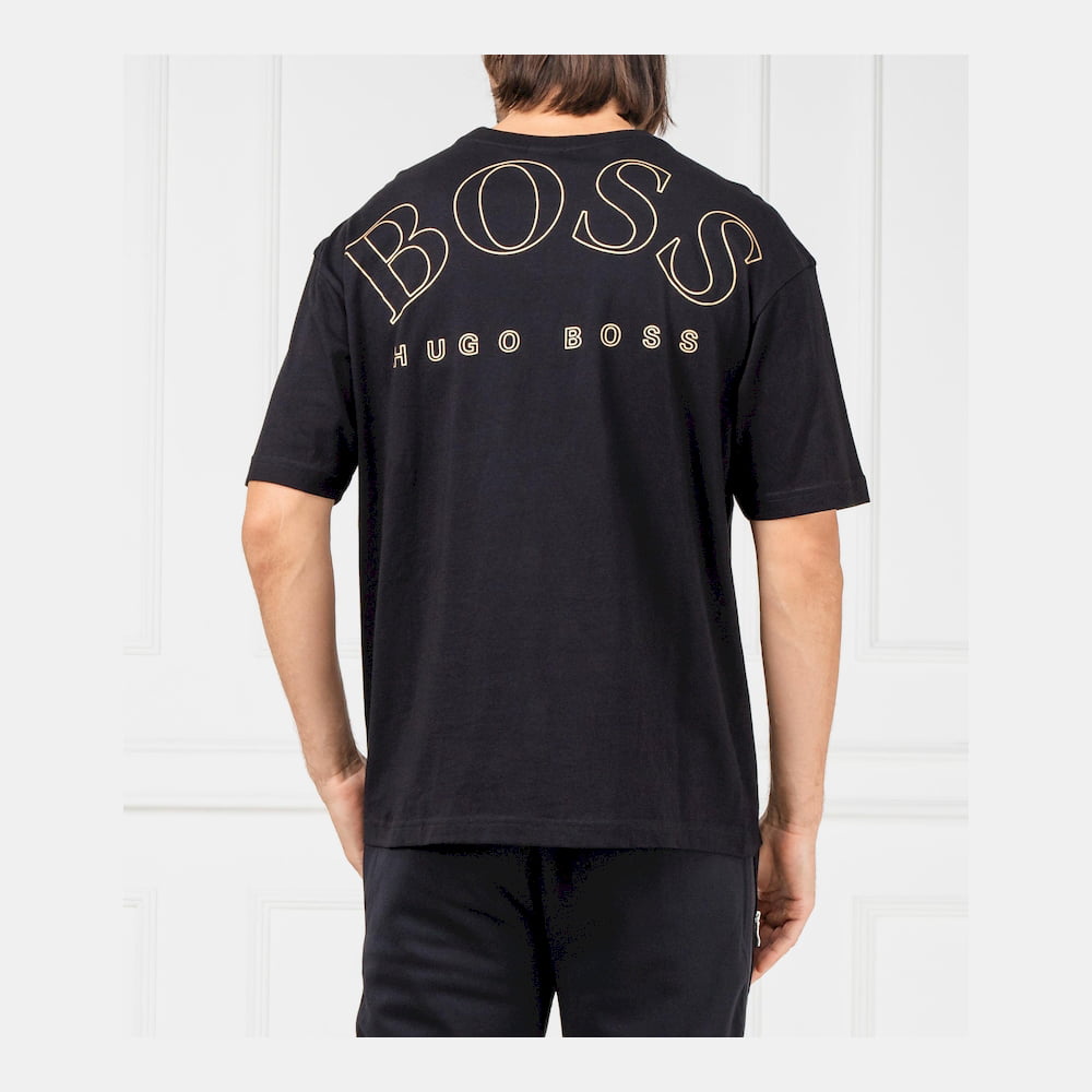 Boss T Shirt Talboa1 Black Preto Shot4