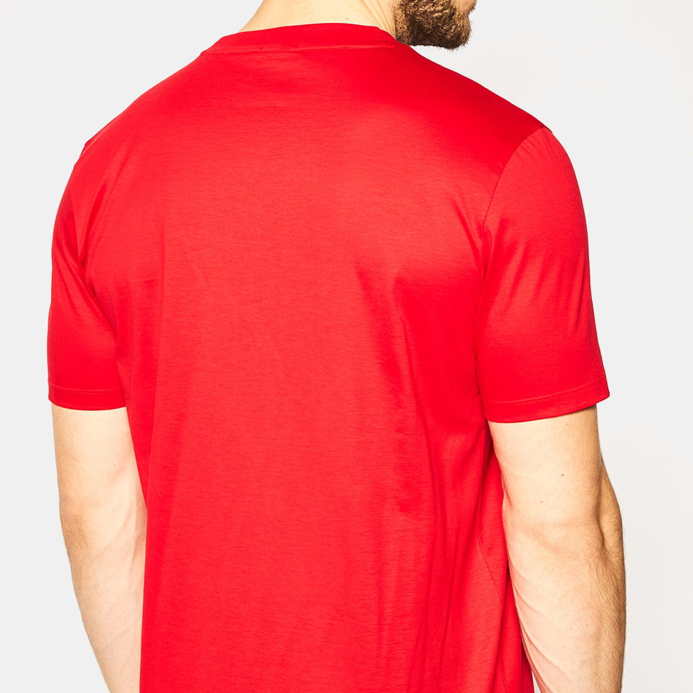 Boss T Shirt Tames12 Mid.red Vermelho Shot1