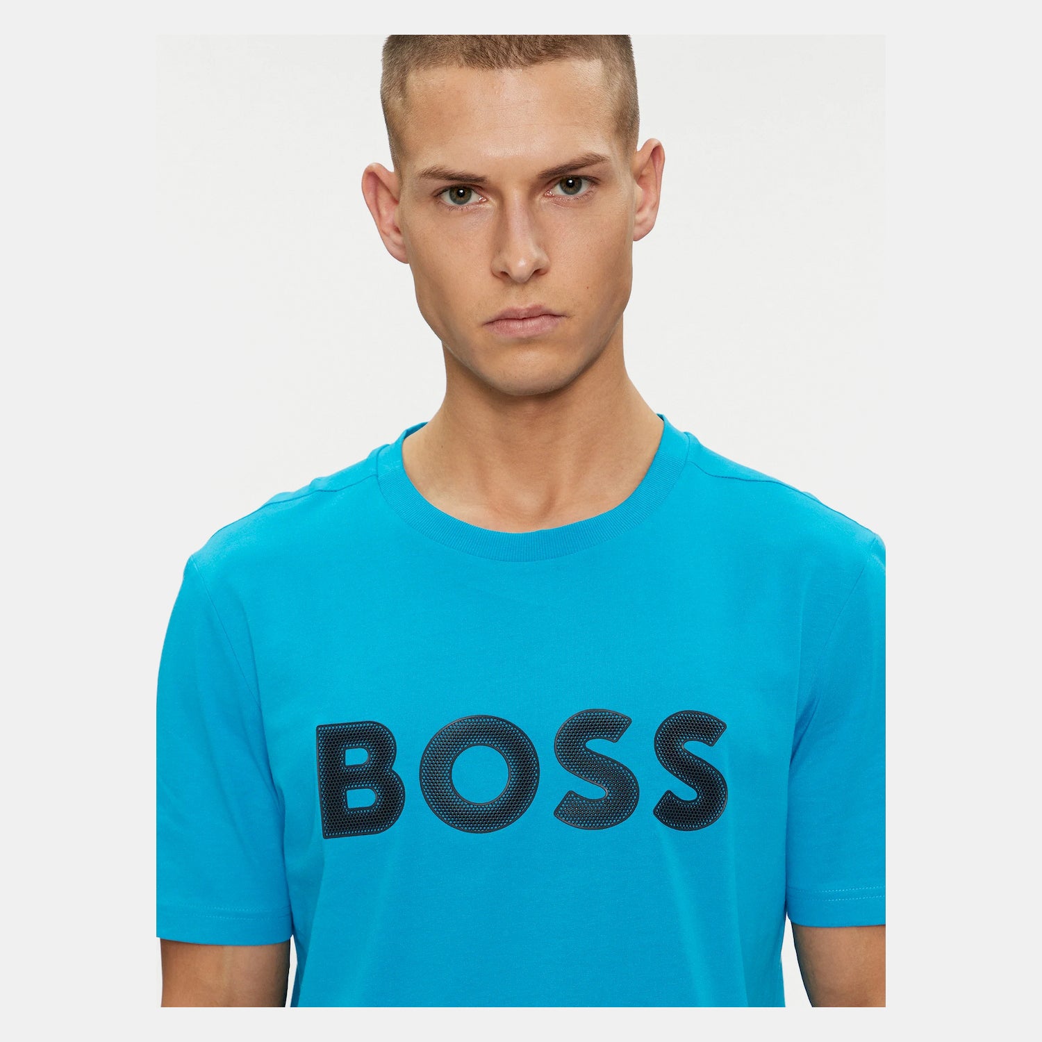 Boss T Shirt Tee 1 50512866 Blue Azul_shot2