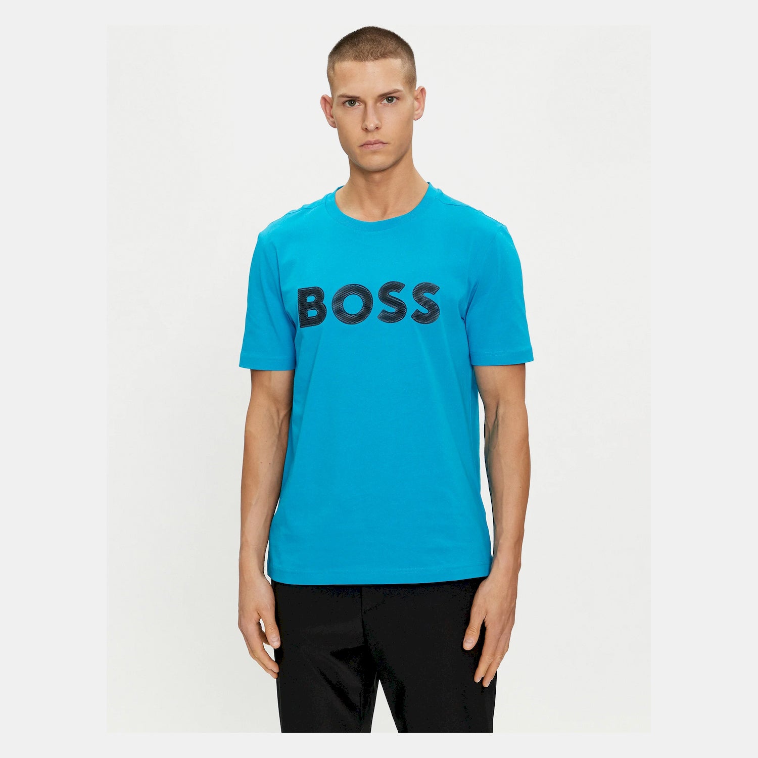 Boss T Shirt Tee 1 50512866 Blue Azul_shot3