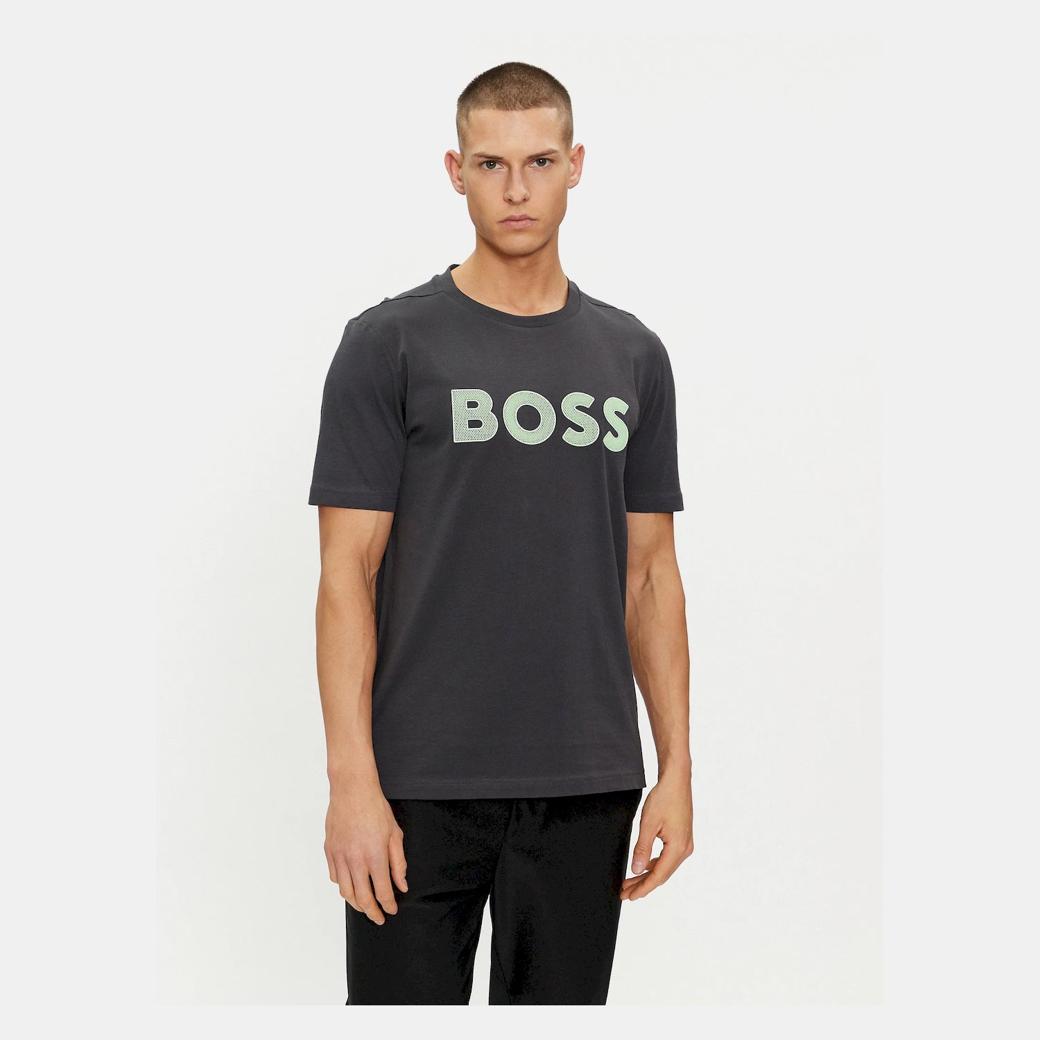 Boss T Shirt Tee 1 50512866 Charcoal Charcoal_shot3