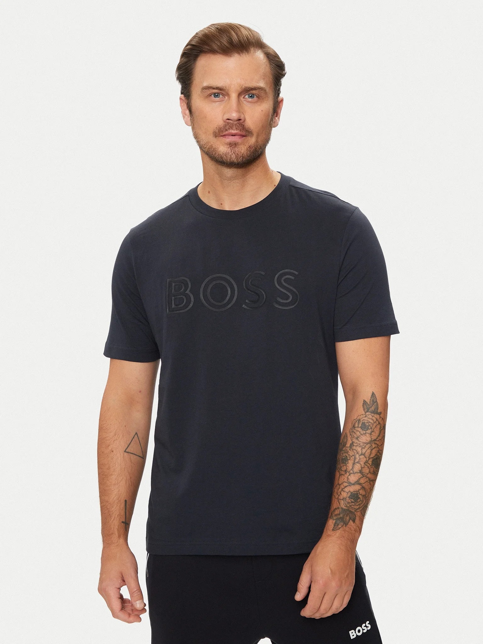 Boss T Shirt Tee 1 50519358 Navy Navy_shot3