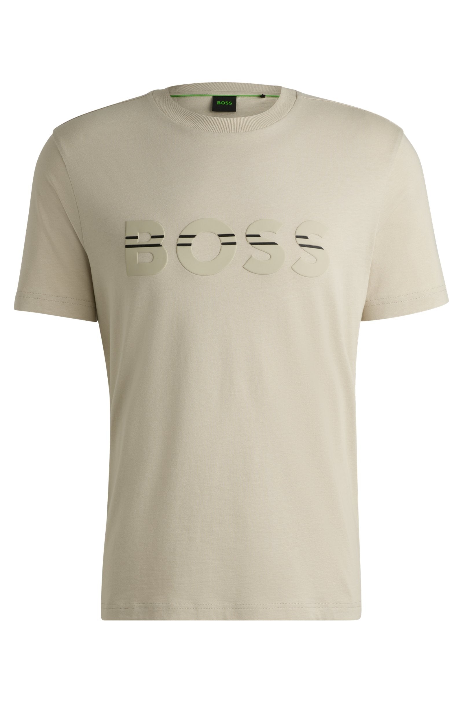 Boss T Shirt Tee 1 50525208 Beige Beige_shot1