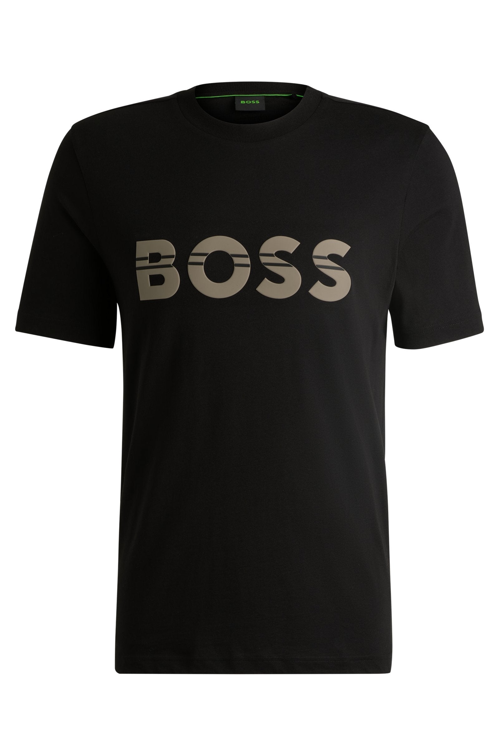 Boss T Shirt Tee 1 50525208 Black Preto_shot1