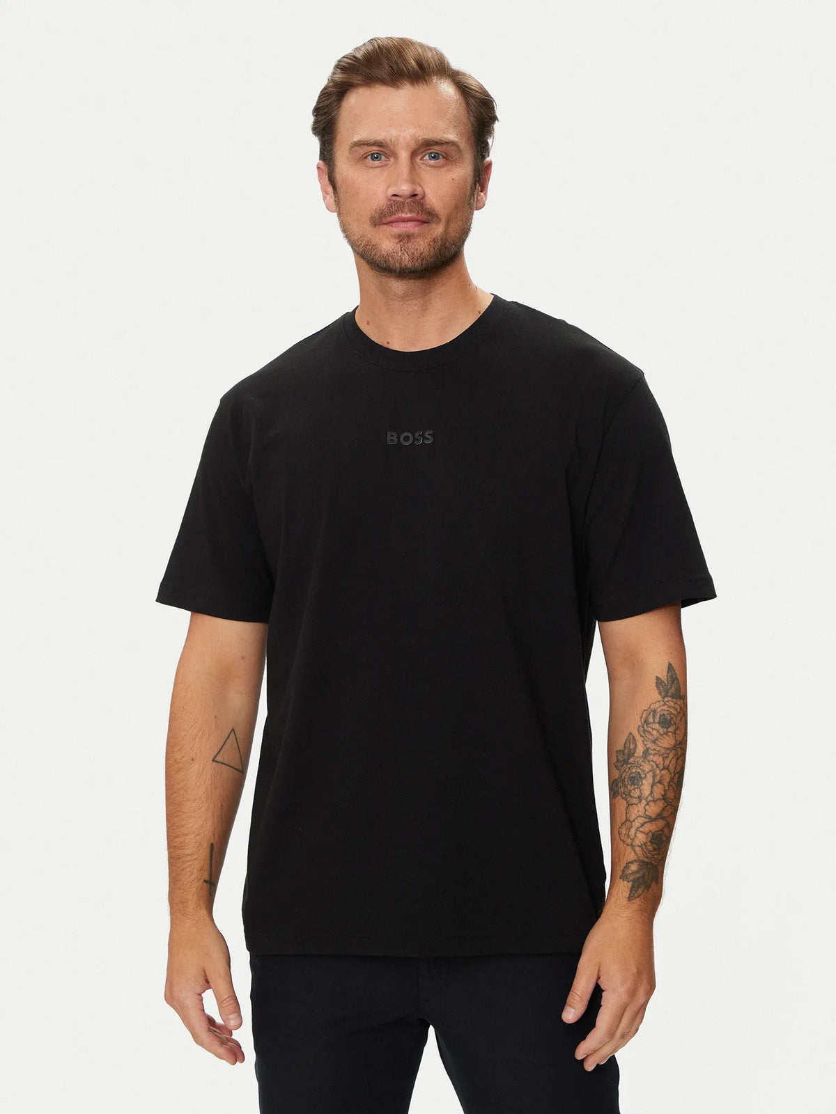 Boss T Shirt Tee 10 Black Preto_shot1