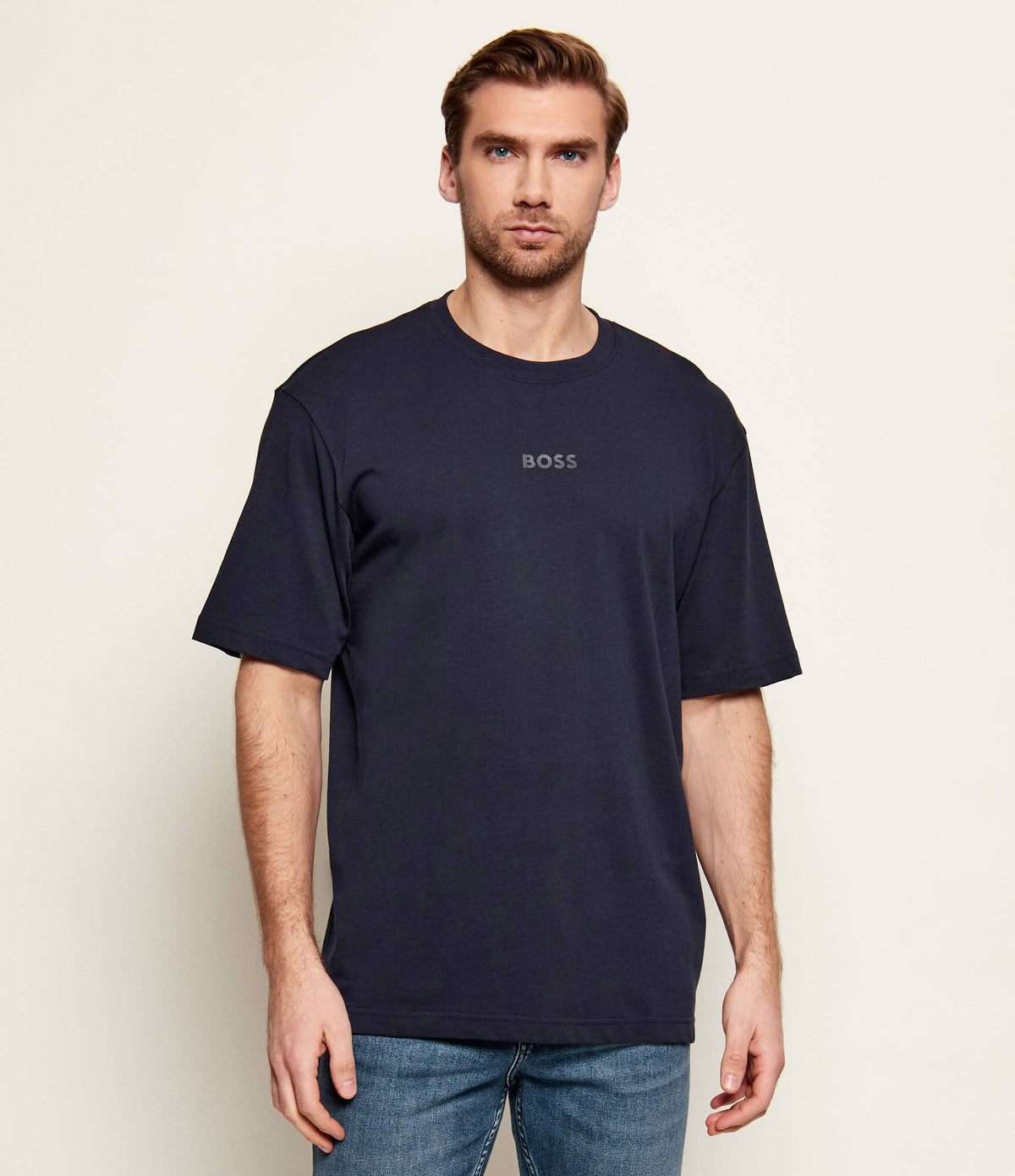 Boss T Shirt Tee 10 Dk.blue Azul Escuro_shot1