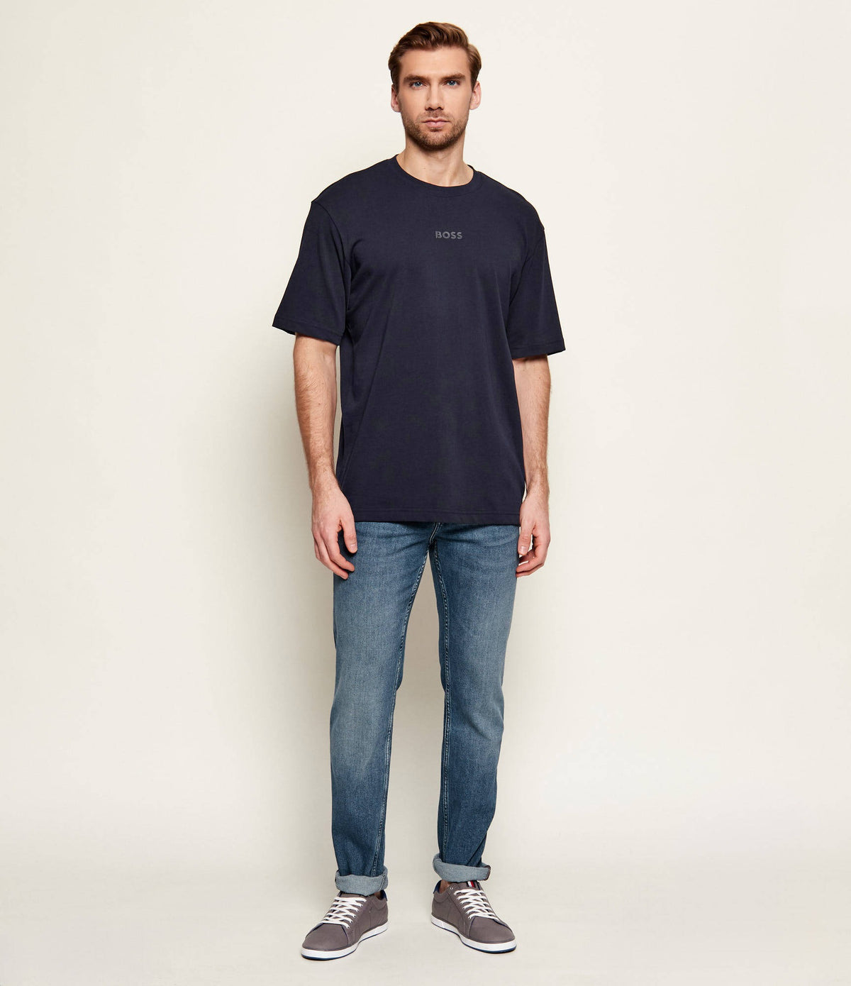 Boss T Shirt Tee 10 Dk.blue Azul Escuro_shot2
