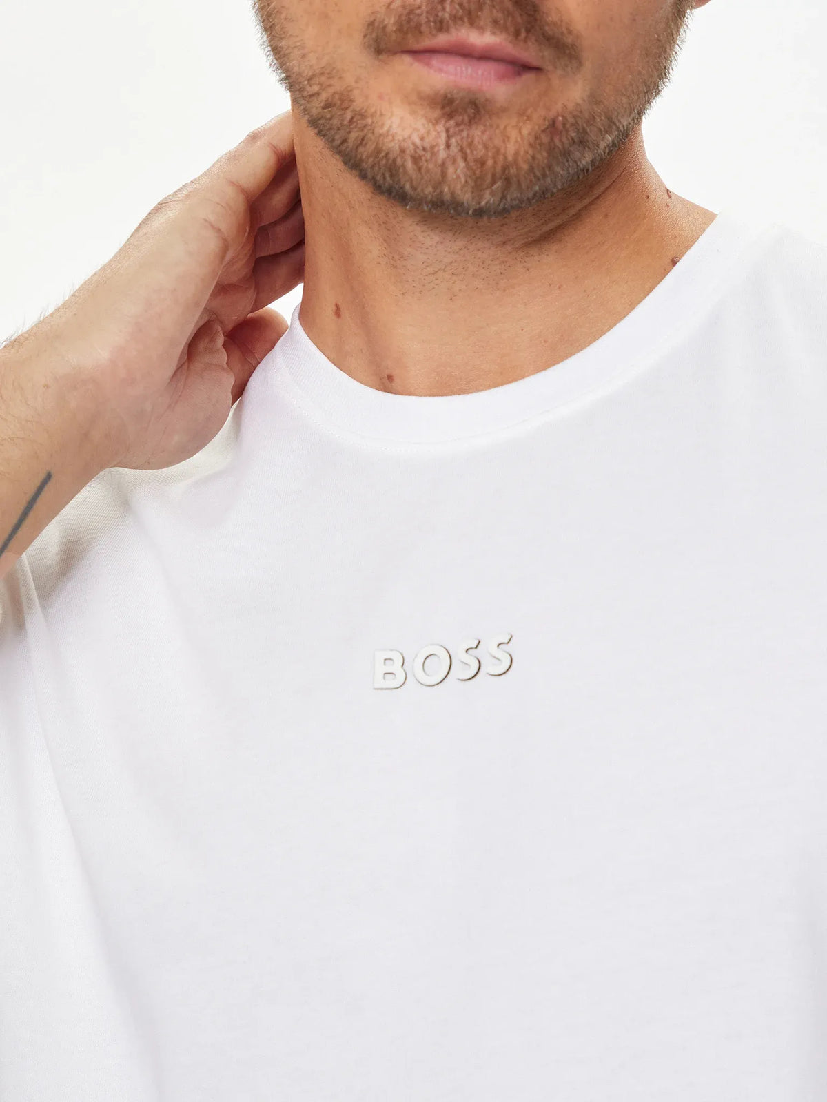 Boss T Shirt Tee 10 White Branco_shot5