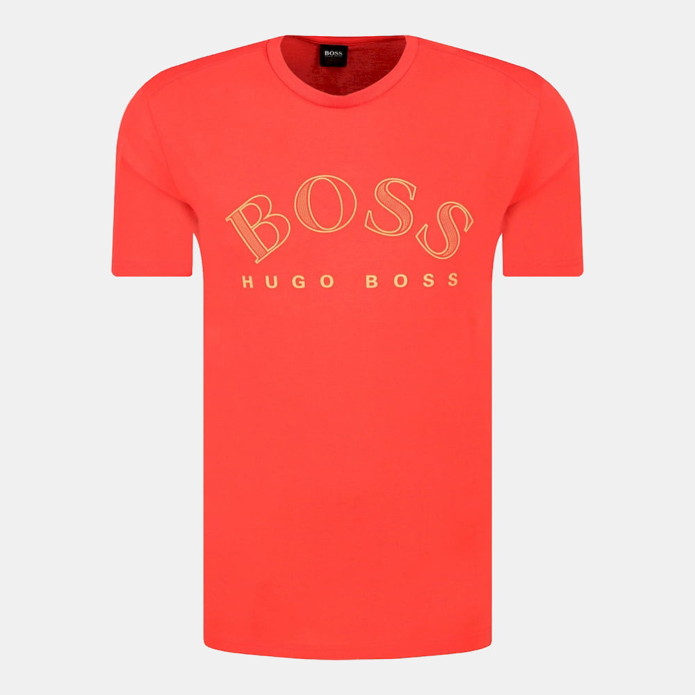 Boss T Shirt Tee 50424014 Orange Laranja Shot8