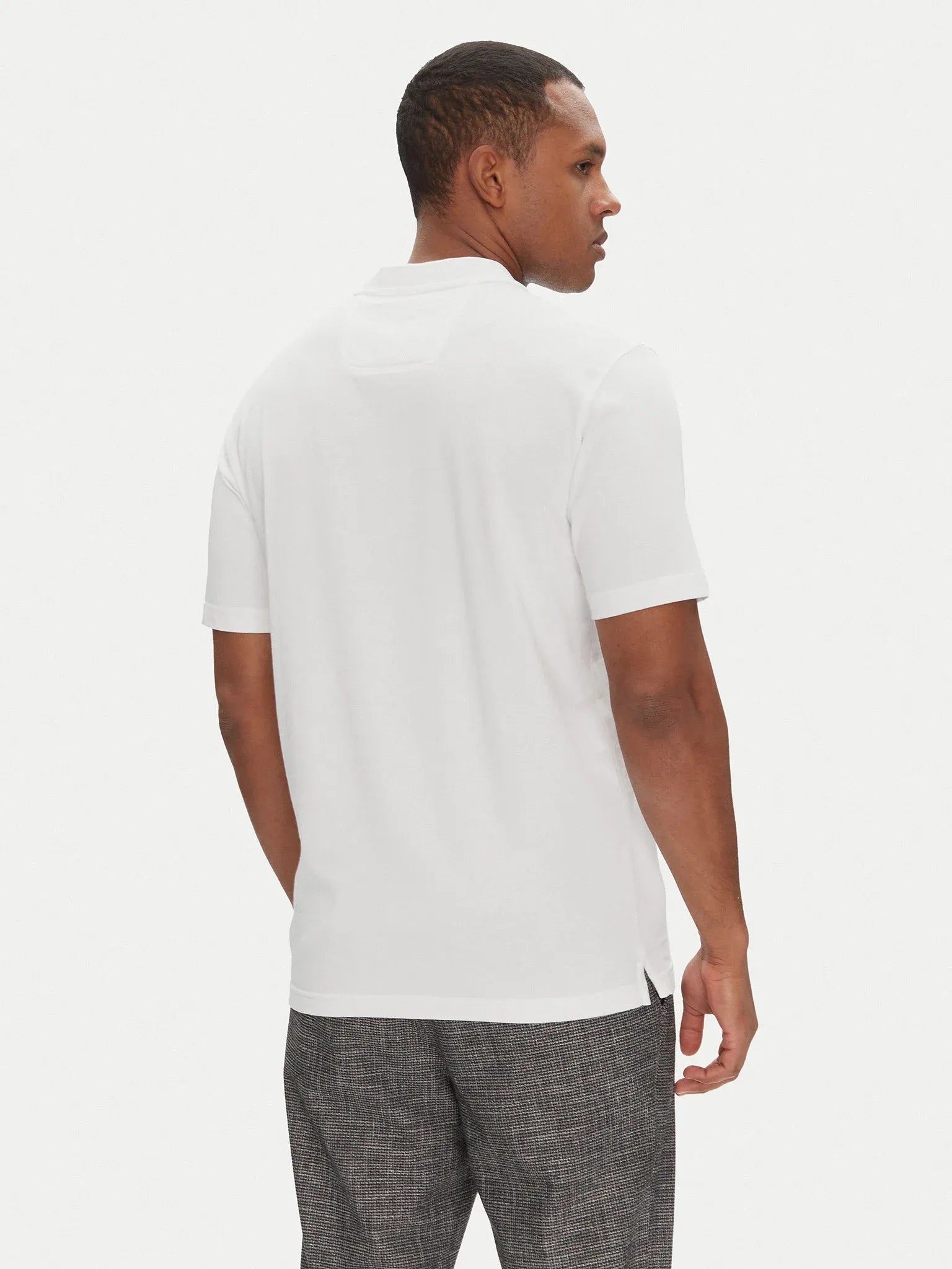 Boss T Shirt Tee Heritage White Branco_shot2