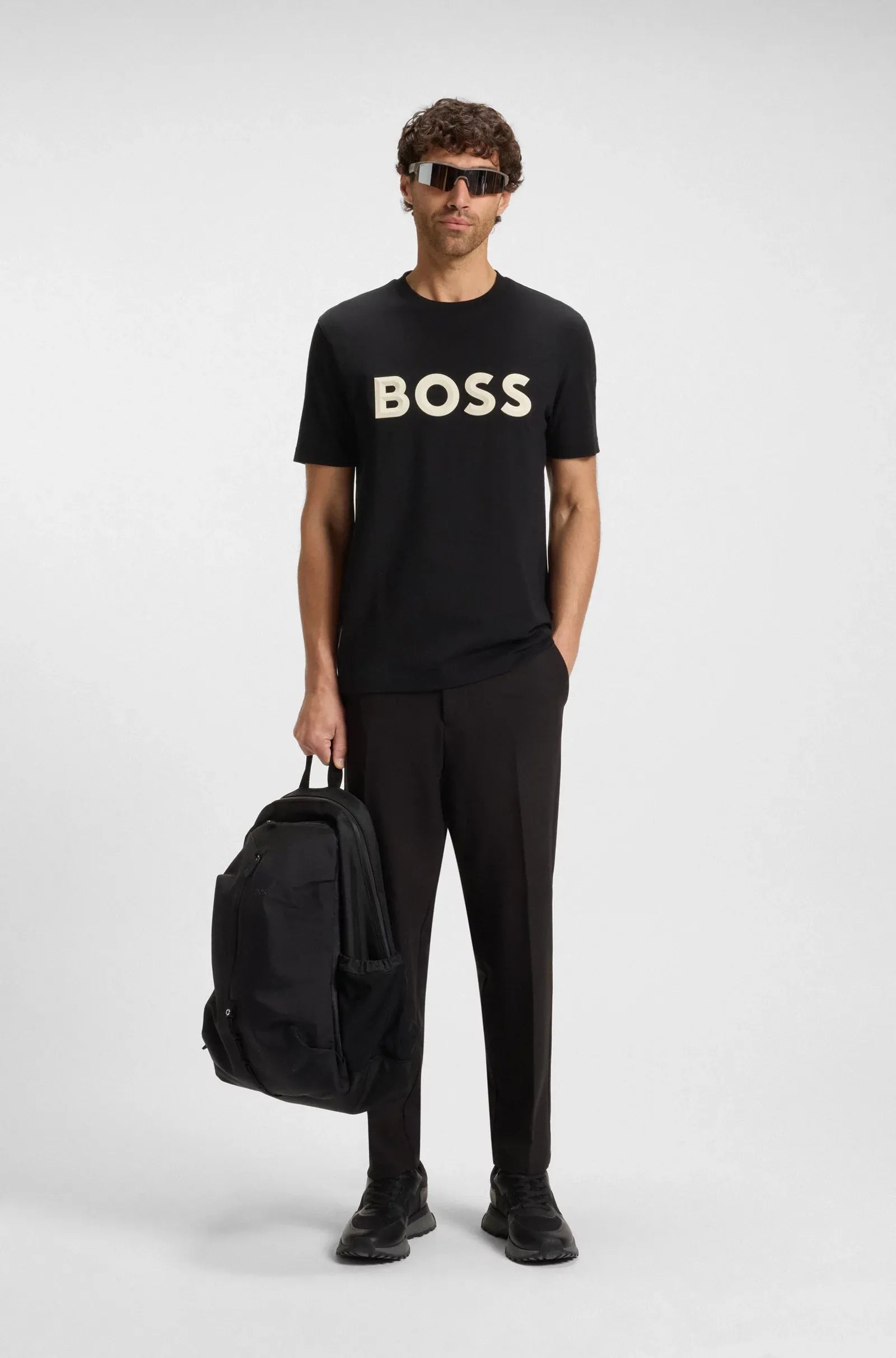 Boss T Shirt Tee Iconic 505 Black Preto_shot3