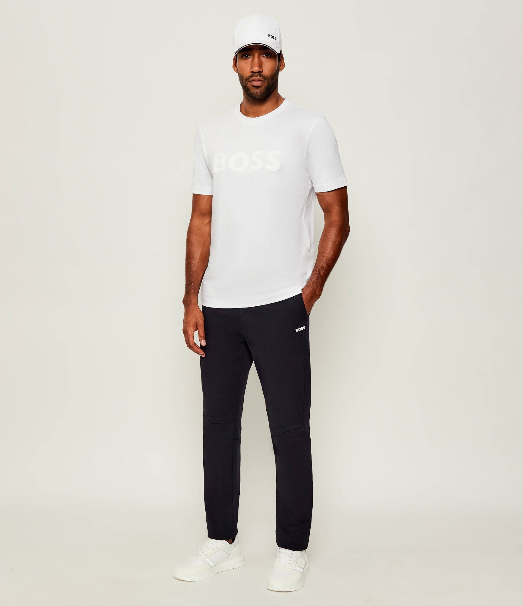 Boss T Shirt Tee Iconic 505 White Branco_shot2