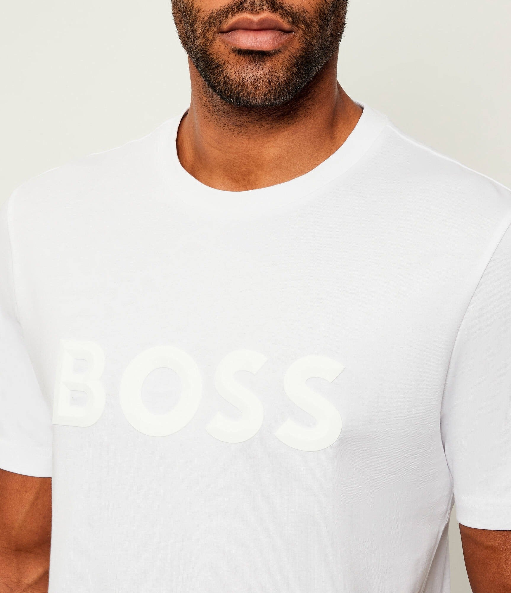 Boss T Shirt Tee Iconic 505 White Branco_shot4