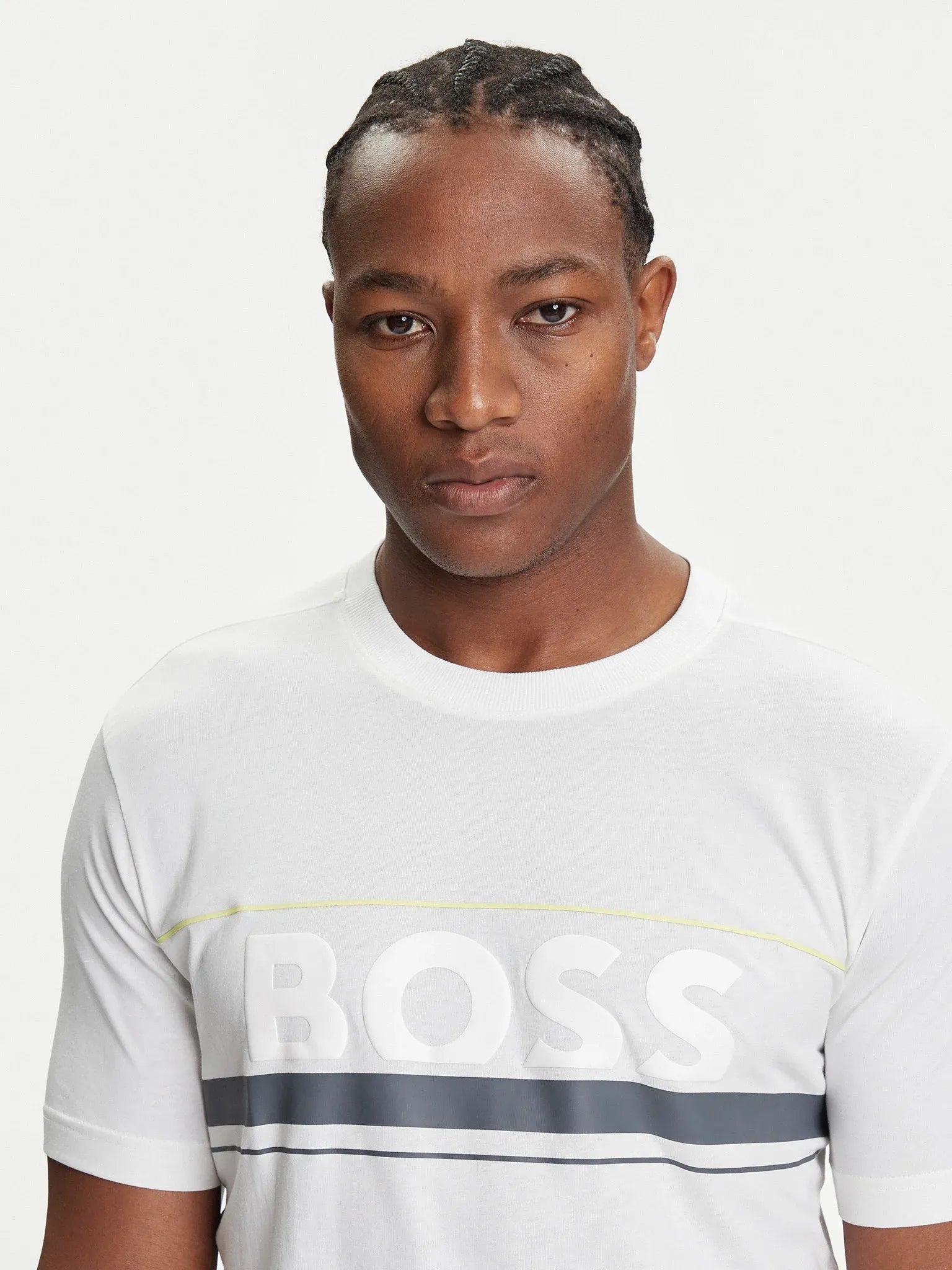 Boss T Shirt Tee Iconic Zon White Branco_shot4