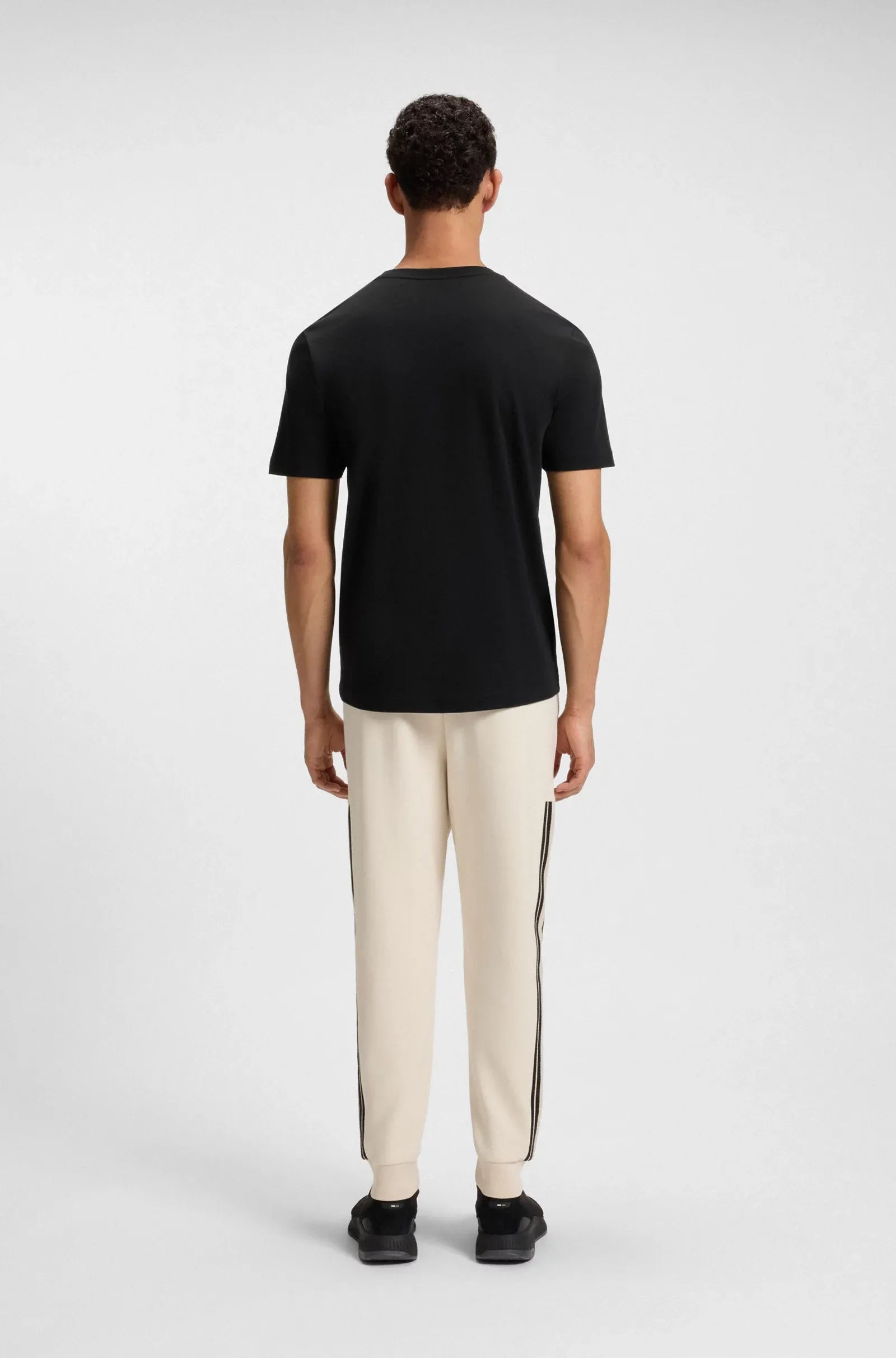 Boss T Shirt Tee Logo Futur Black Preto_shot4