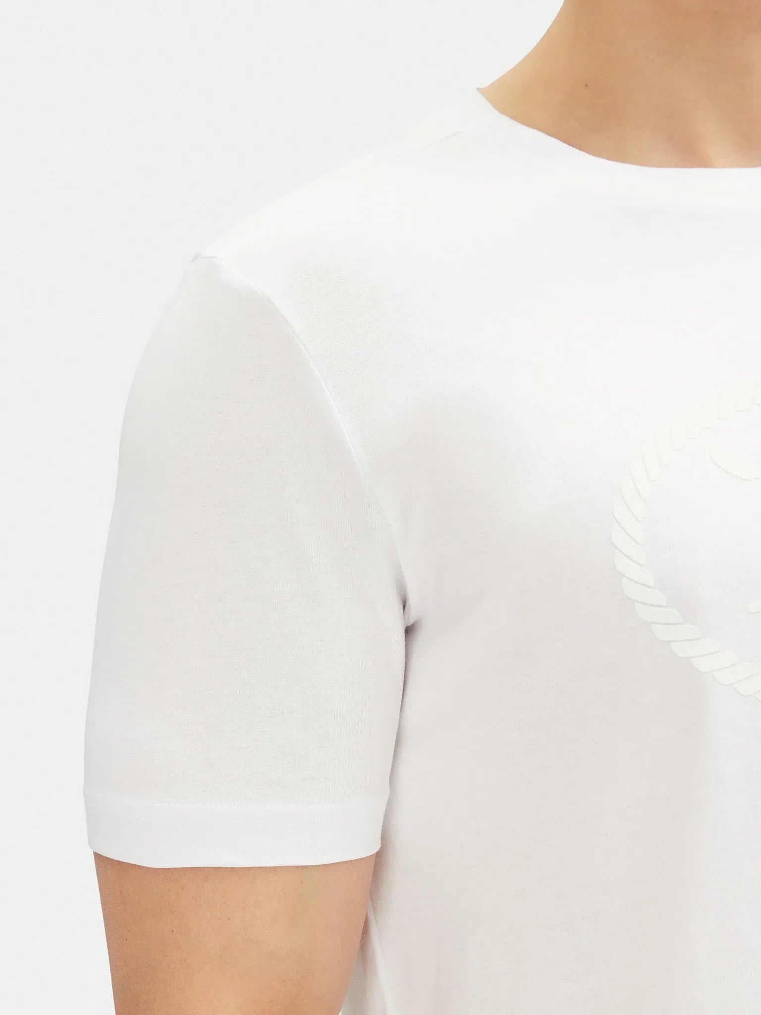 Boss T Shirt Tee Logo Herit White Branco_shot1
