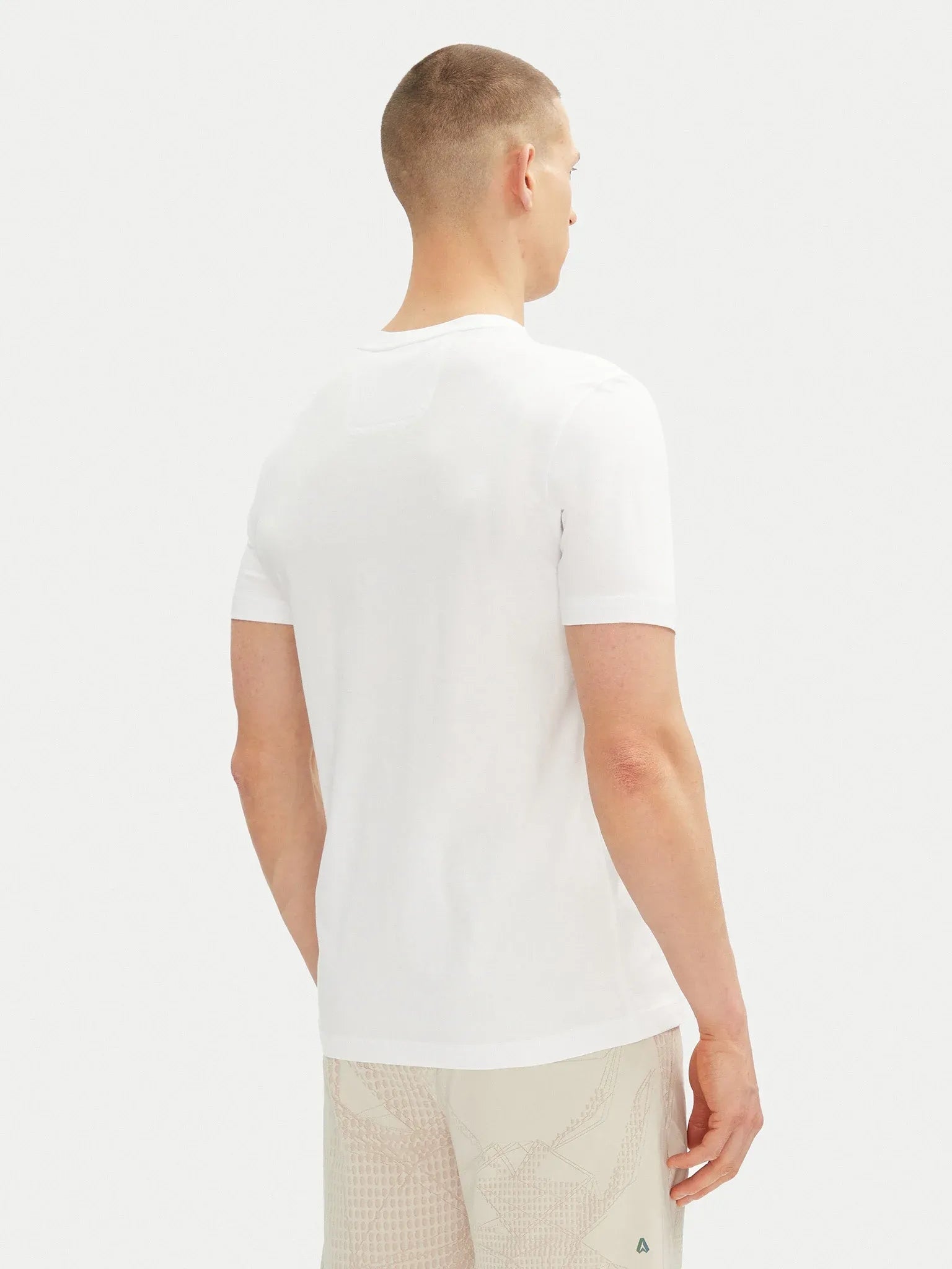Boss T Shirt Tee Logo Herit White Branco_shot4