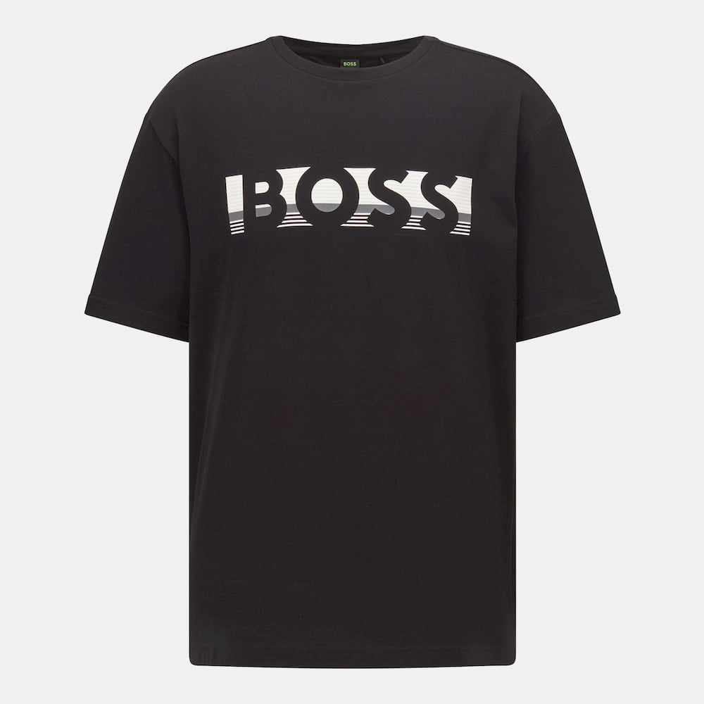 Boss T Shirt Tee1 50466295 Black Preto Shot4