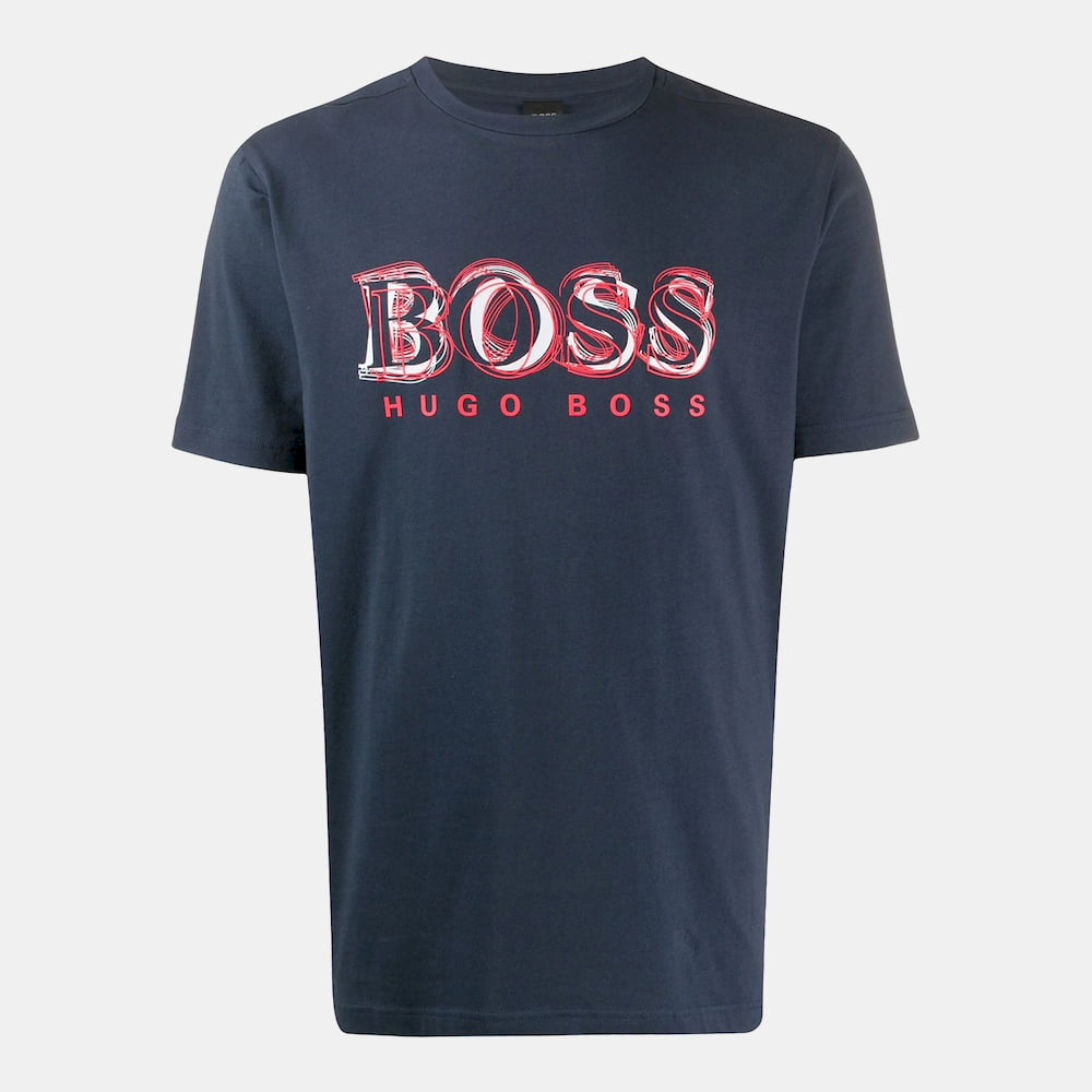 Boss T Shirt Tee4 50424073 Navy Navy Shot2