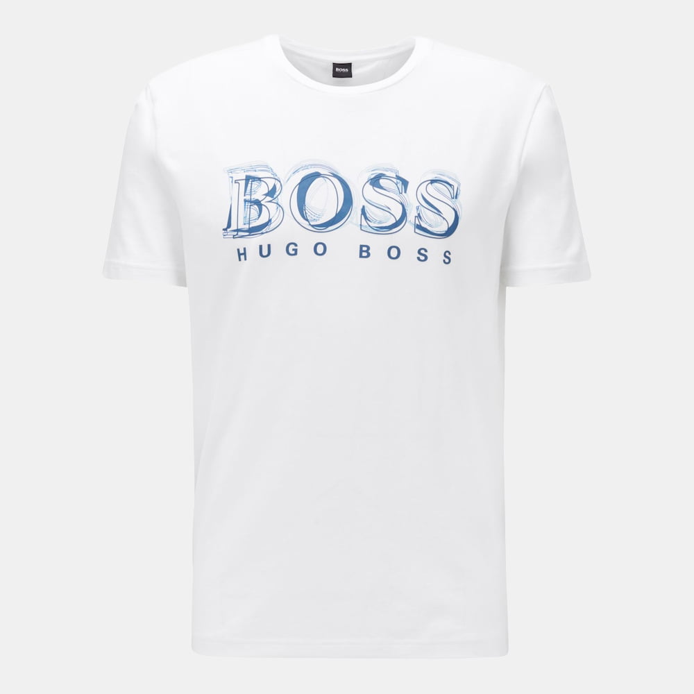 Boss T Shirt Tee4 50424073 White Branco Shot2