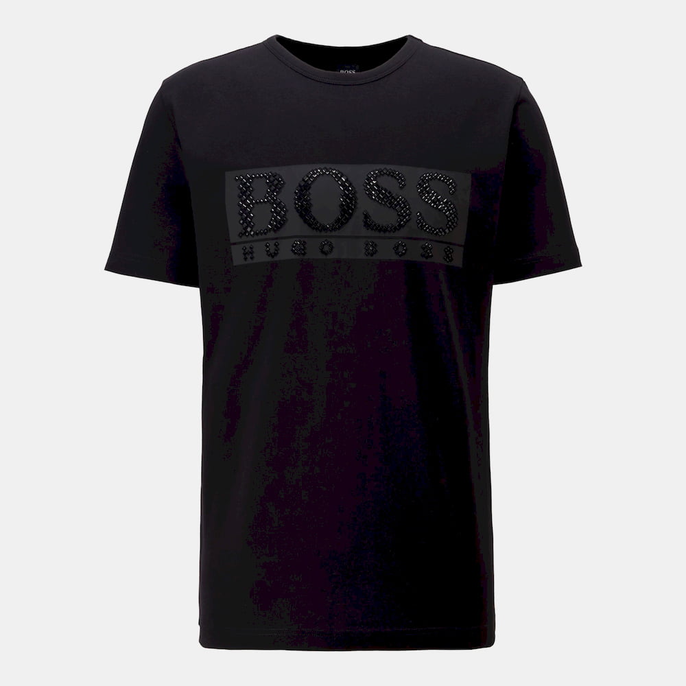 Boss T Shirt Teediamond1 Black Preto Shot2