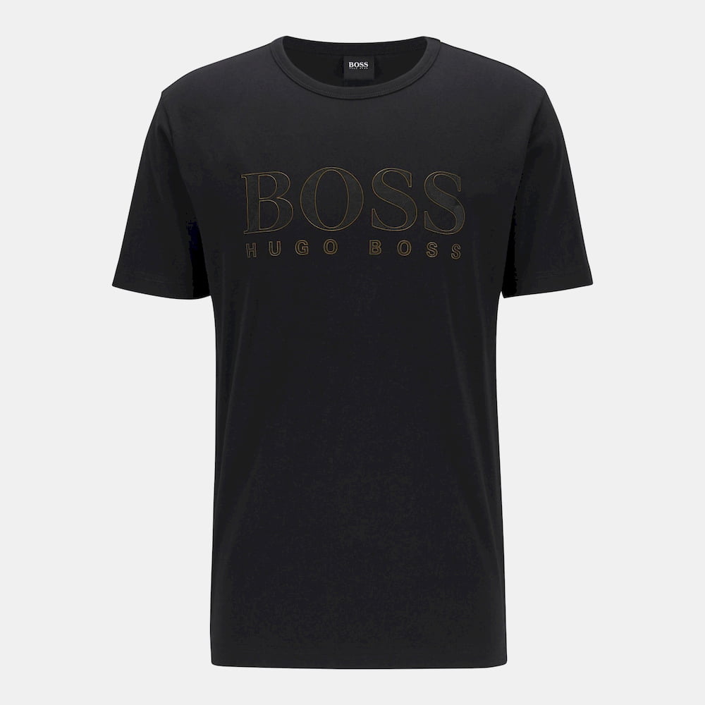 Boss T Shirt Teegold3 Black Preto Shot2